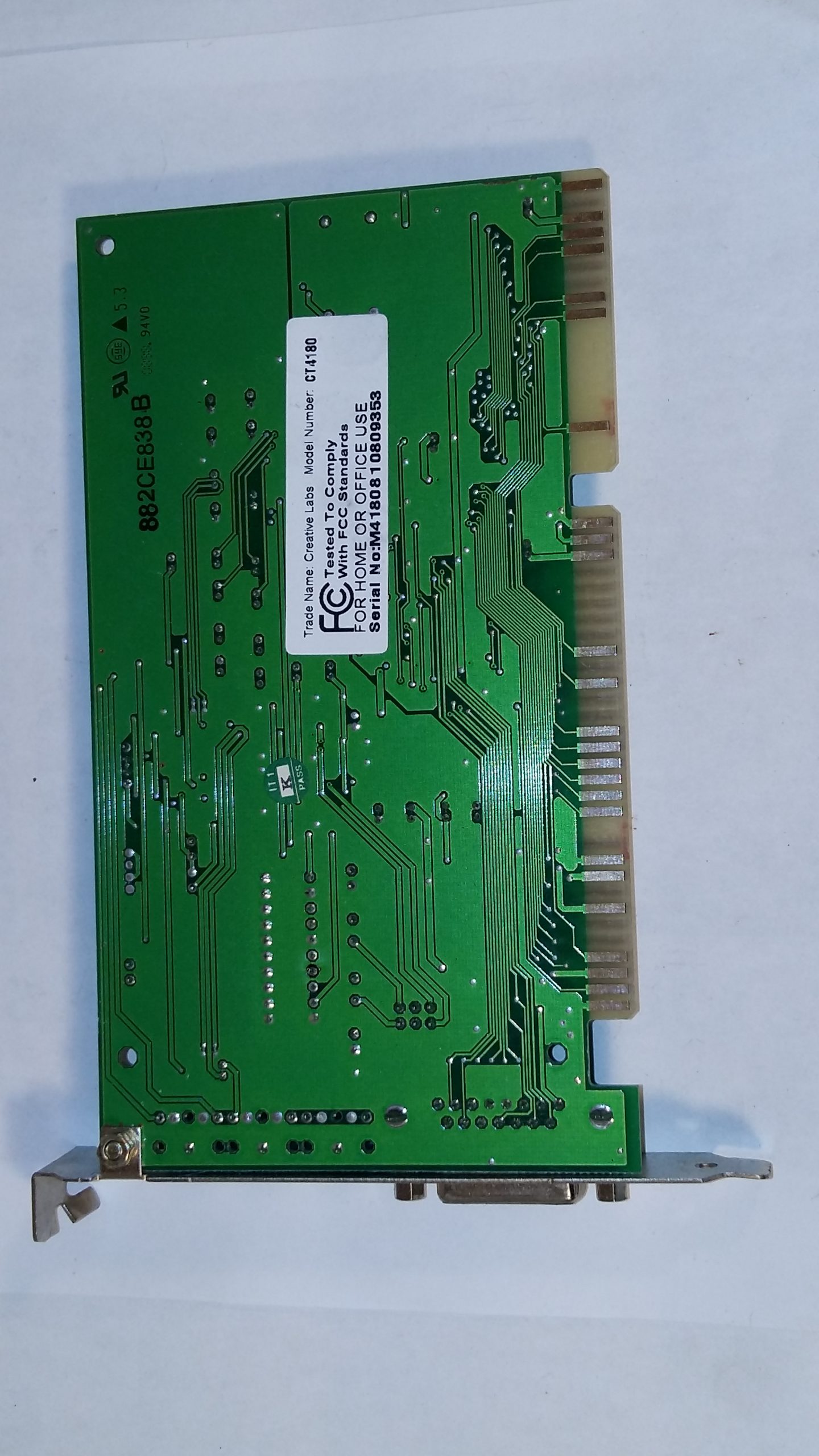 Carte son audio 16 bits YAMAHA OPL YMF719B-S – Emplacement ISA