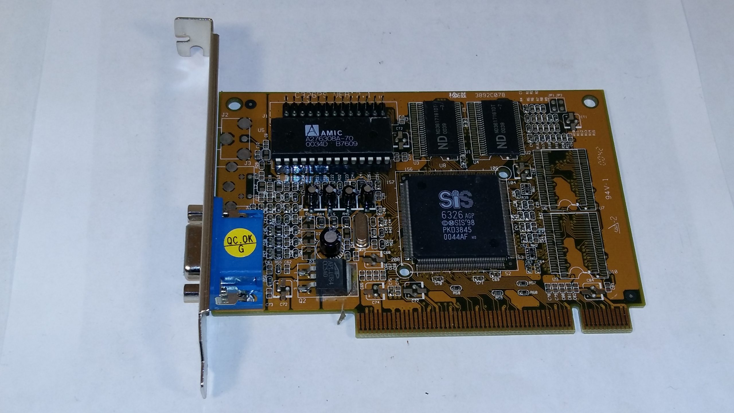 Carte graphique SiS 6326 PCI – 4 Mo EDO – True Color Graphics and Video Accelerator – 1997