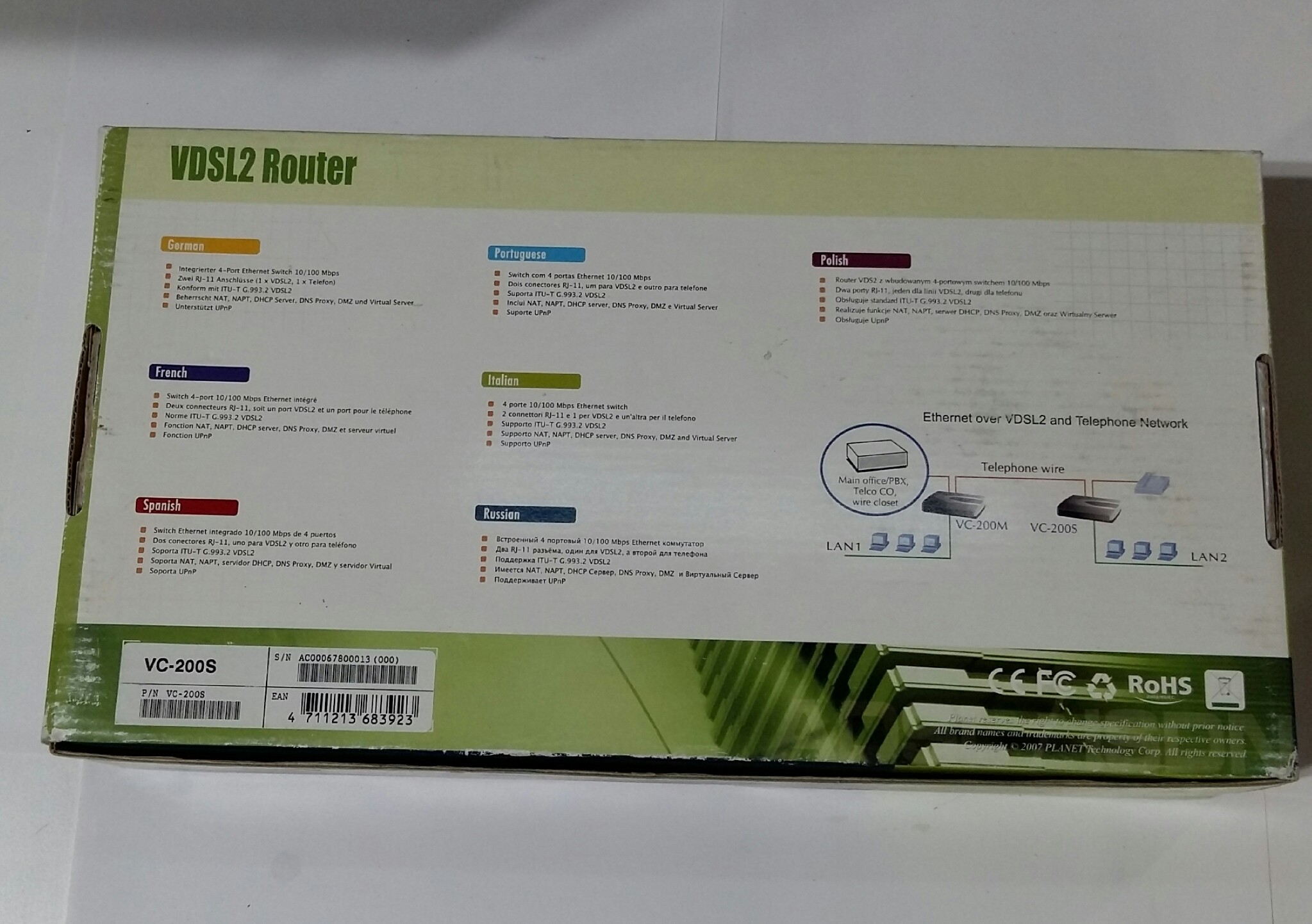 Routeur Planet VC-200S VDSL2 12 V CC – Neuf !