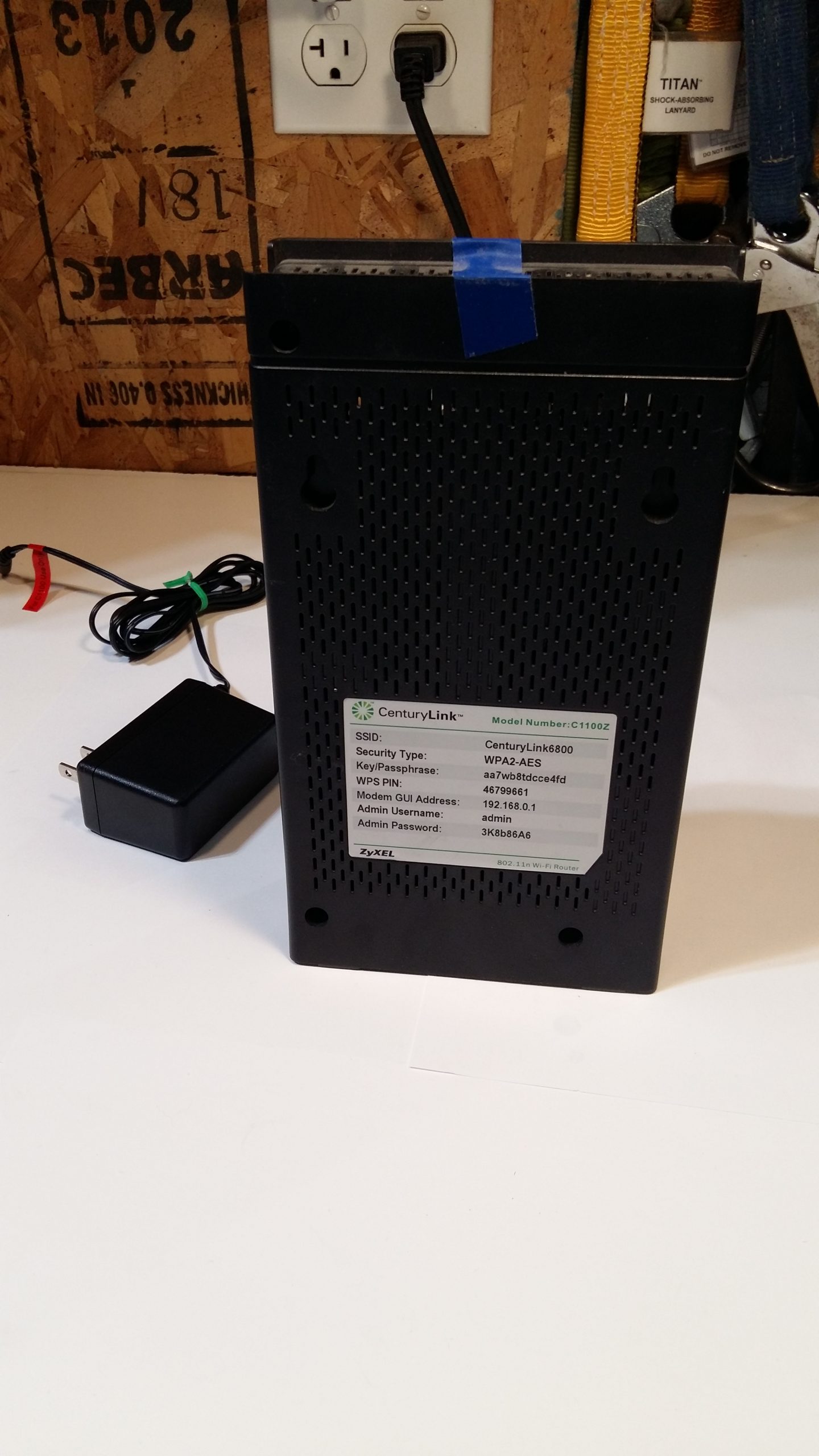 Modem-routeur sans fil CenturyLink C1100Z ZyXEL 802.11n VDSL ADSL2+ GPON