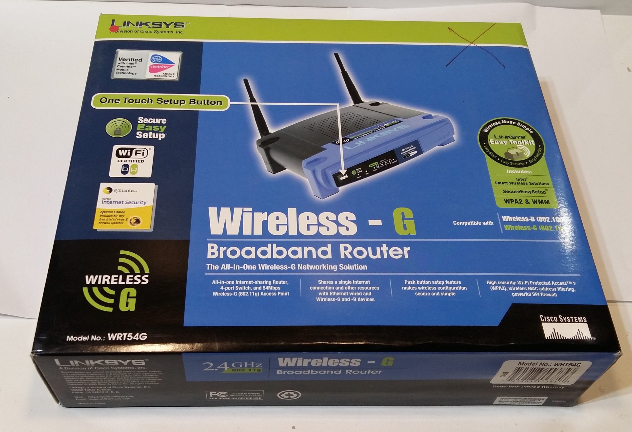 Routeur WiFi Cisco Linksys Wireless G WRT54G