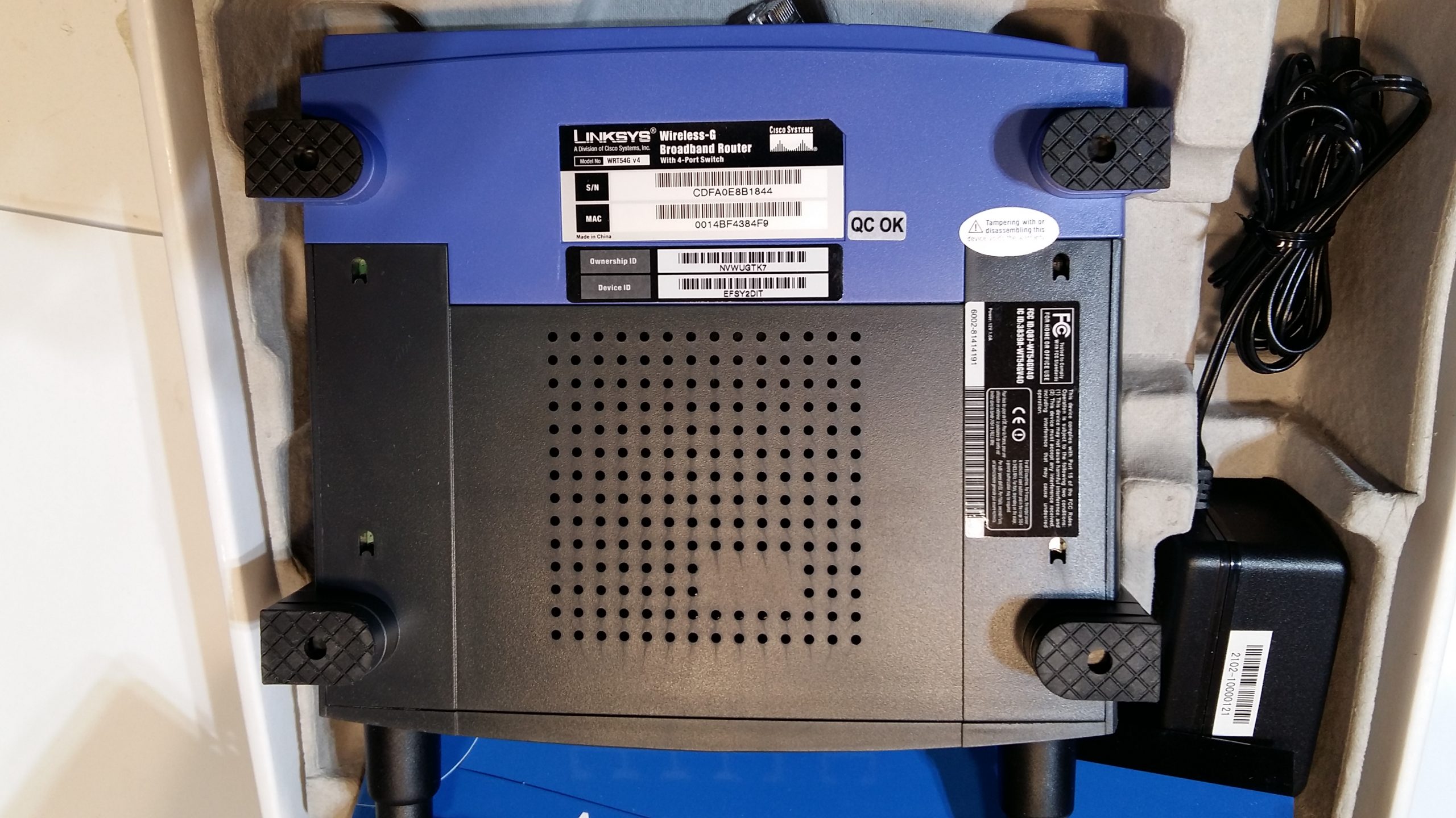 Routeur WiFi Cisco Linksys Wireless G WRT54G