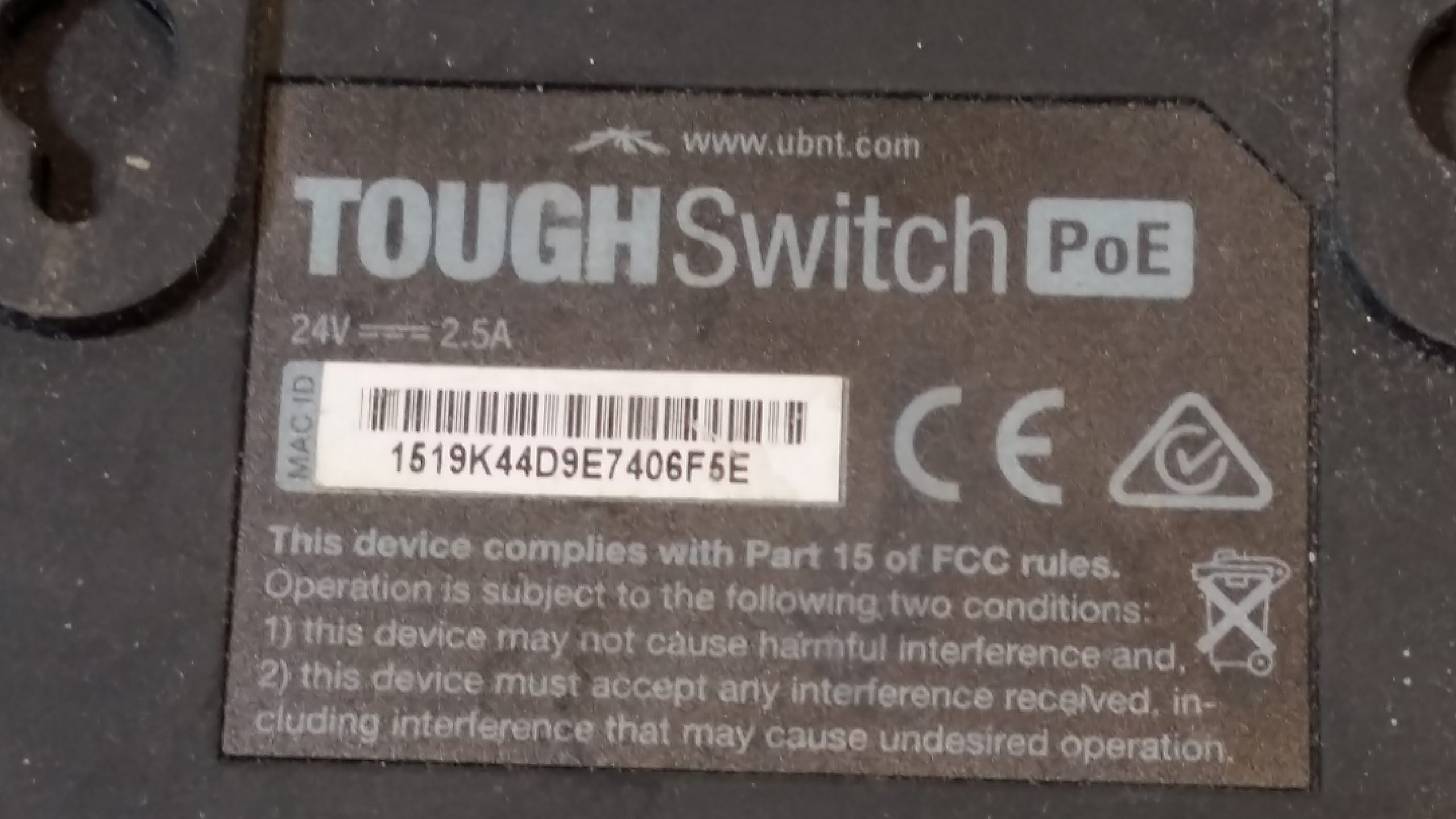 Switch réseau Ubiquiti Networks Toughswitch 5 ports