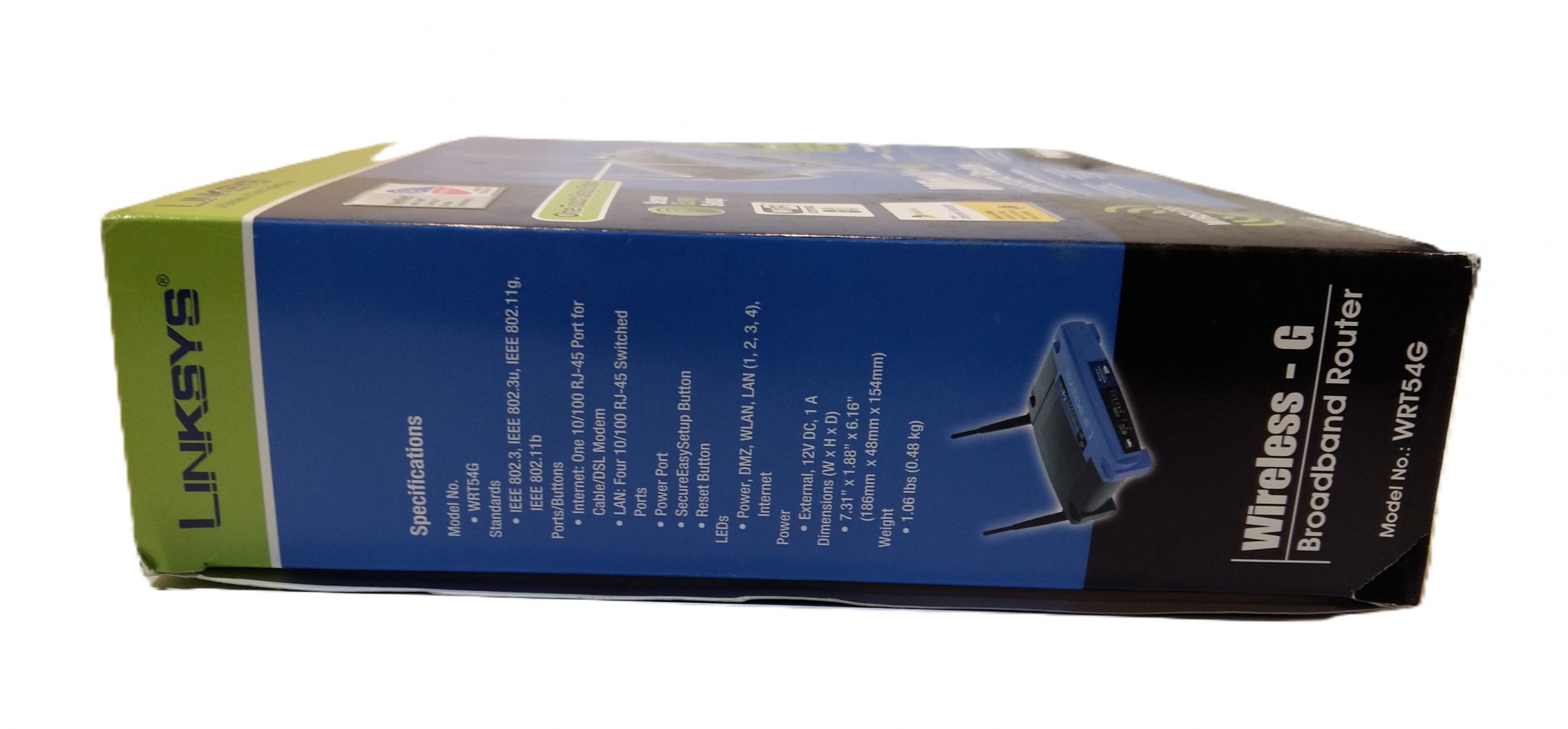 Routeur haut débit sans fil LINKSYS Wireless-G 2,4 GHz 54 Mbps à 4 ports, modèle WRT54G