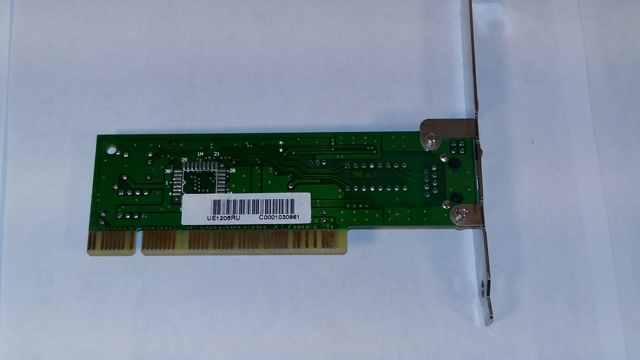 Carte réseau Ethernet PCI Realtek 10/100 Mbps RJ45 – Carte réseau rétro vintage testée