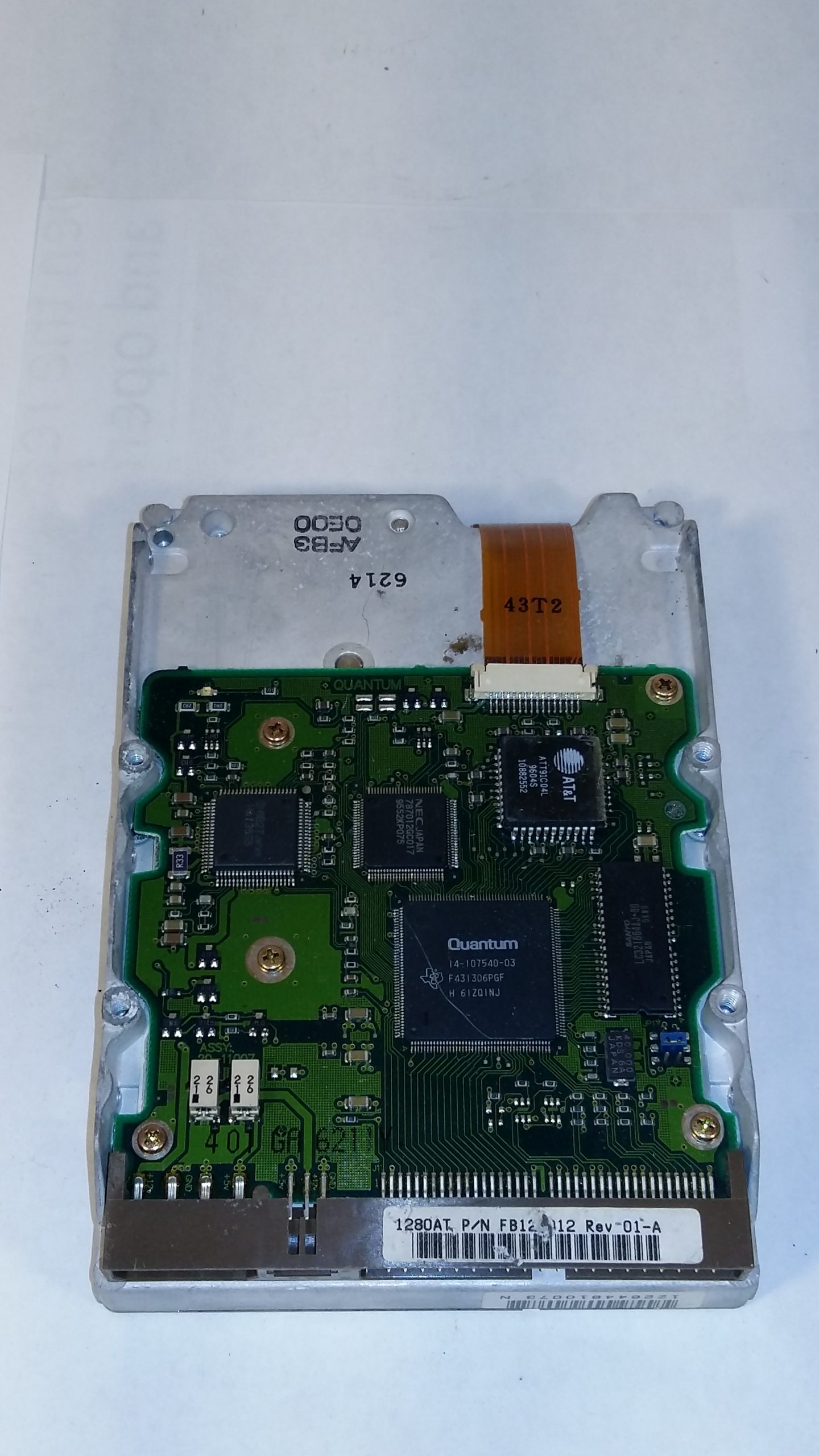 Disque dur Quantum Fireball 1280AT – 1,2 Go – IDE / ATA – Vintage rétro PC