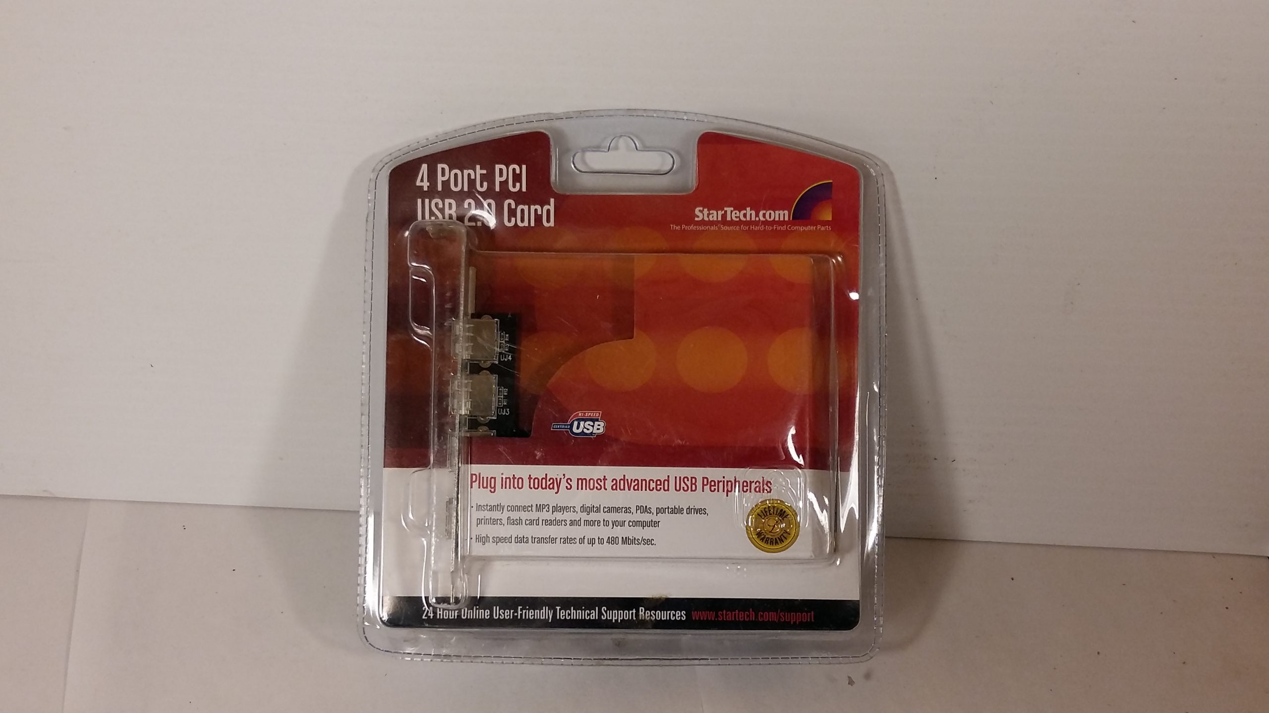 StarTech PCI420USB – Carte adaptateur PCI 2.0 haute vitesse 4 ports, neuve et scellée (NOS)