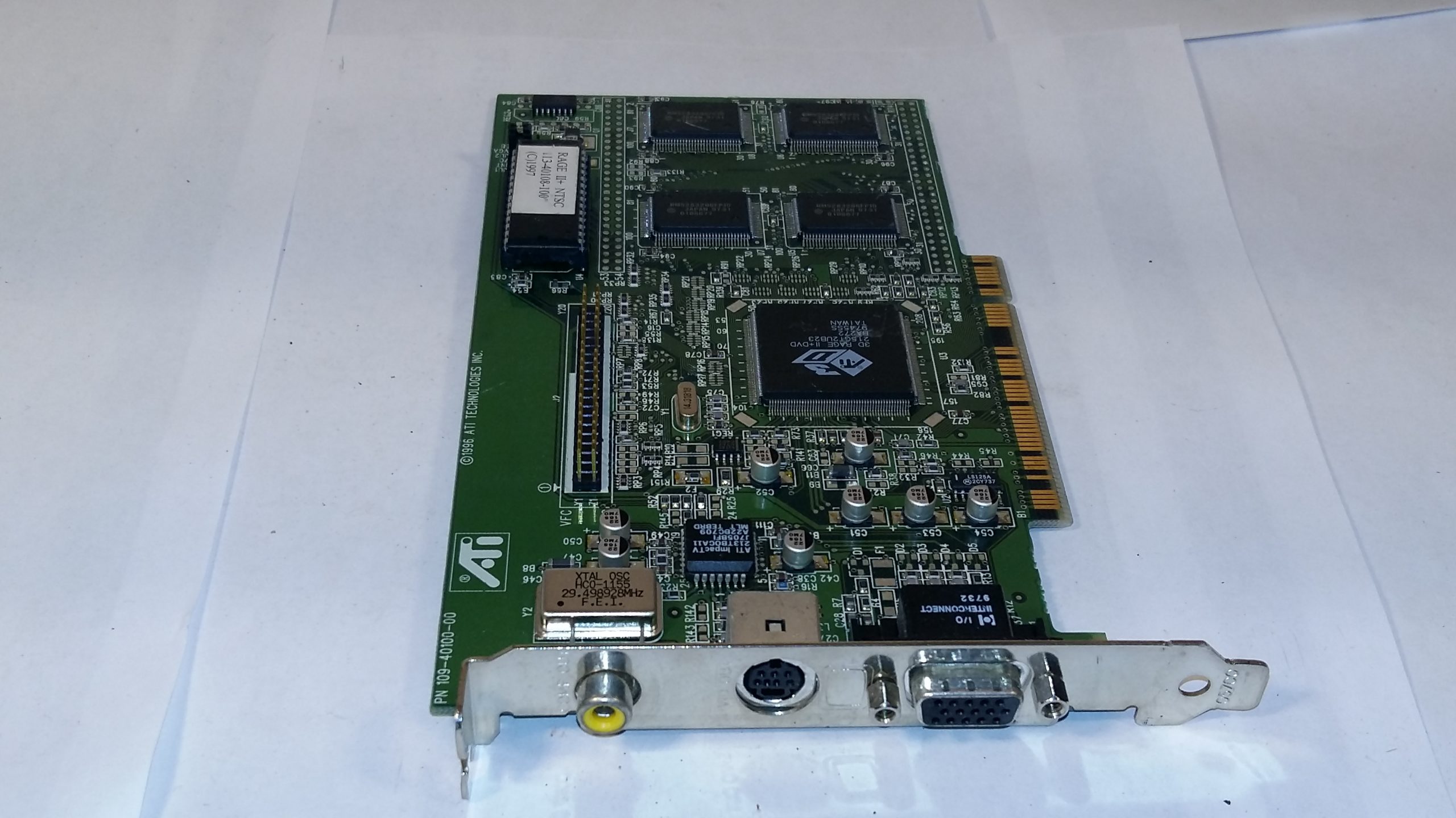 PCI Video card ATI 3D Rage II+ 109-40100-00 113-40108-100 1024011400 VGA Video | eBay