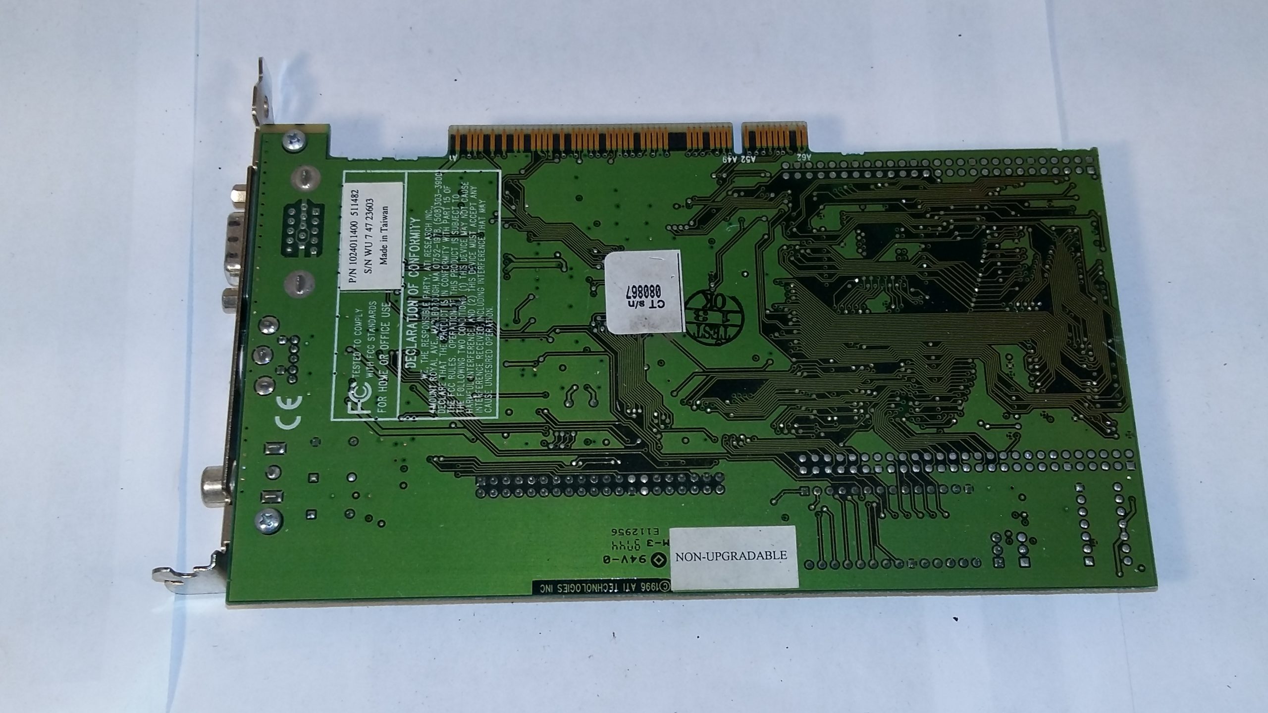 PCI Video card ATI 3D Rage II+ 109-40100-00 113-40108-100 1024011400 VGA Video | eBay