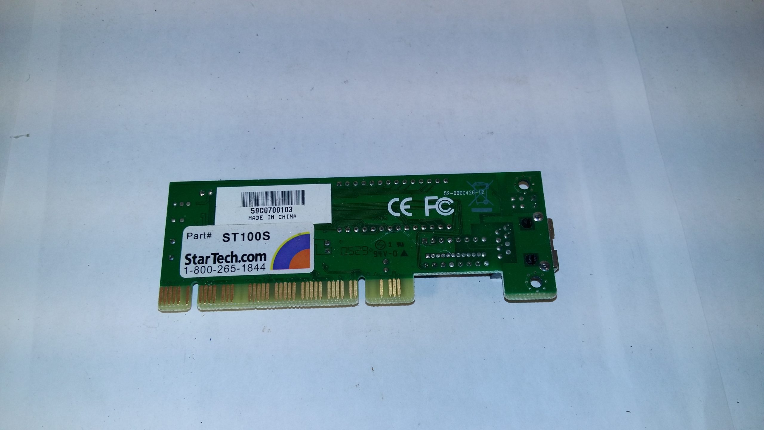 Carte réseau Ethernet ST100S PCI EN, Fast EN 10Base-T, 100Base-TX