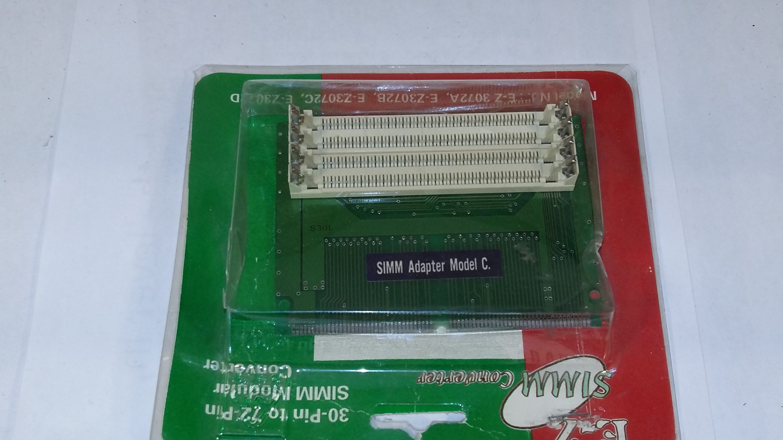 Adaptateur mémoire SimmVerter 30 broches vers 72 broches SIMM, modèle B, profil haut