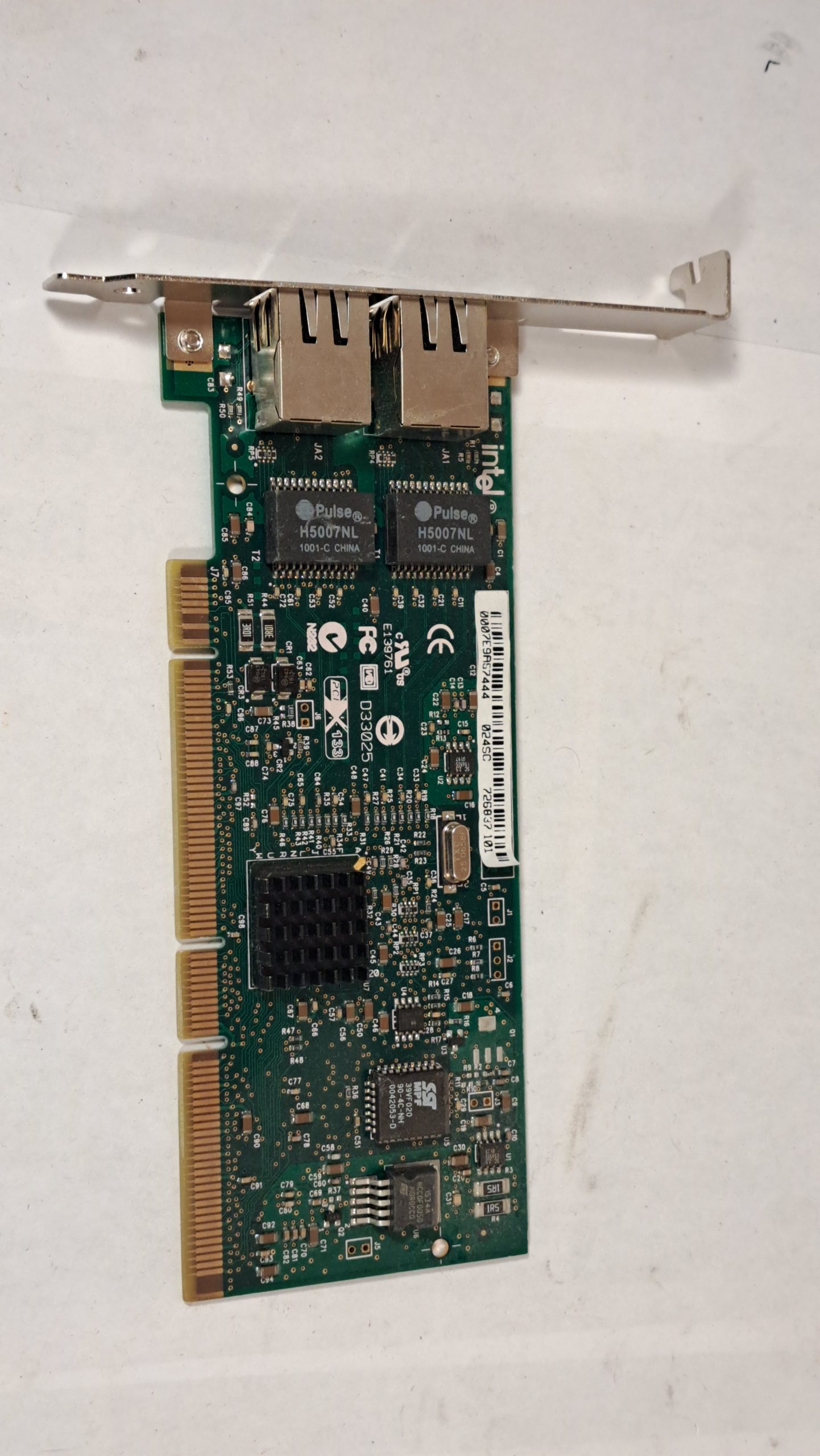 Intel PRO/1000 MT Dual Port Server Adapter 7E9A5F33A 024SC A78407-1406