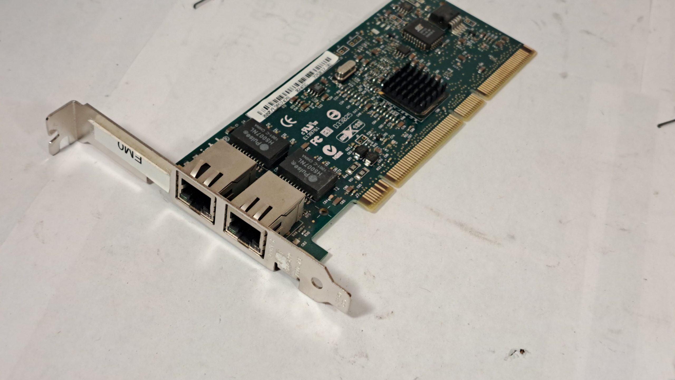 Intel PRO/1000 MT Dual Port Server Adapter 7E9A5F33A 024SC A78407-1406