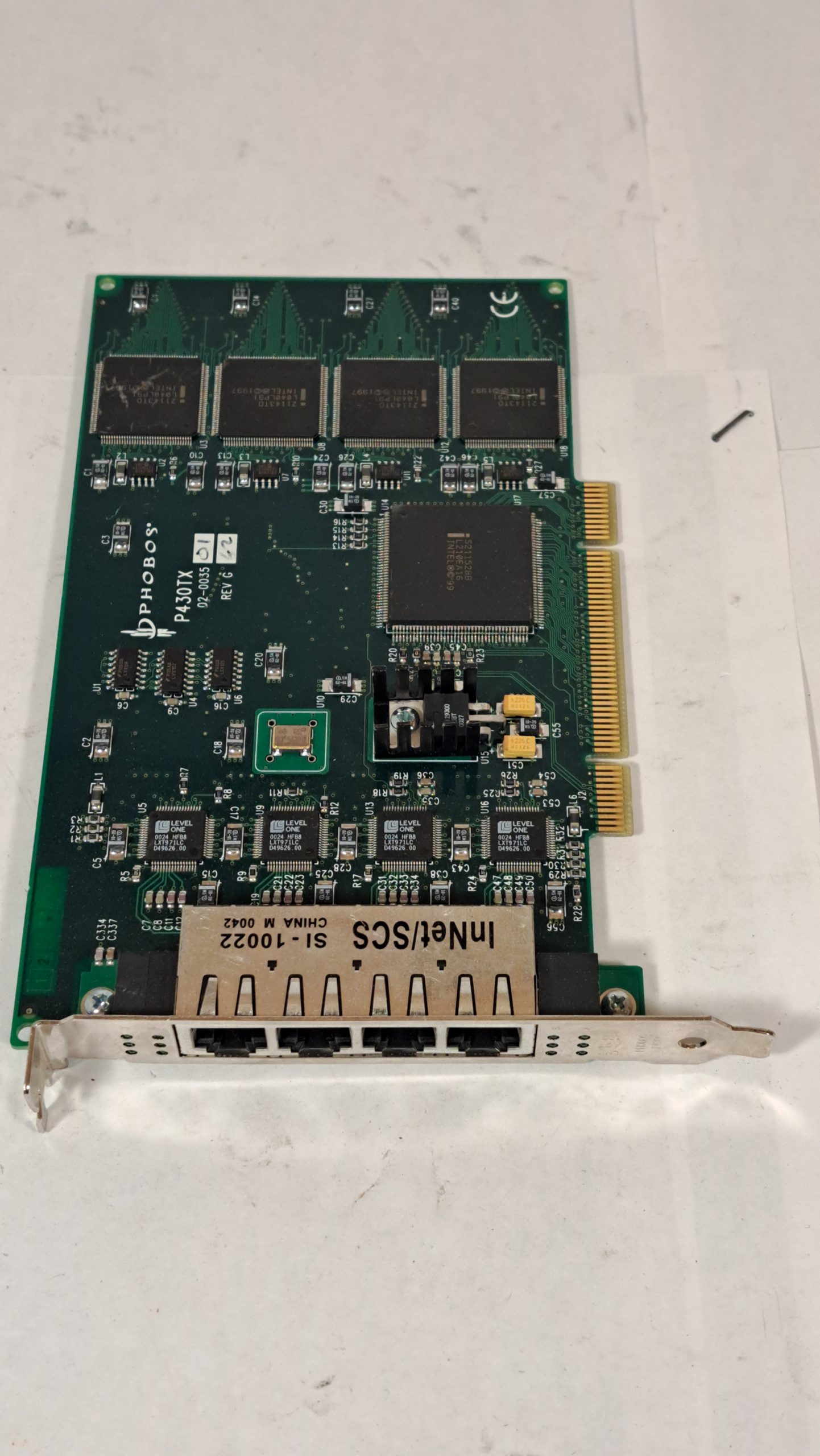 CARTE RÉSEAU PCI PHOBOS AEI P430TX QUAD-PORT ETHERNET 10/100 MBPS