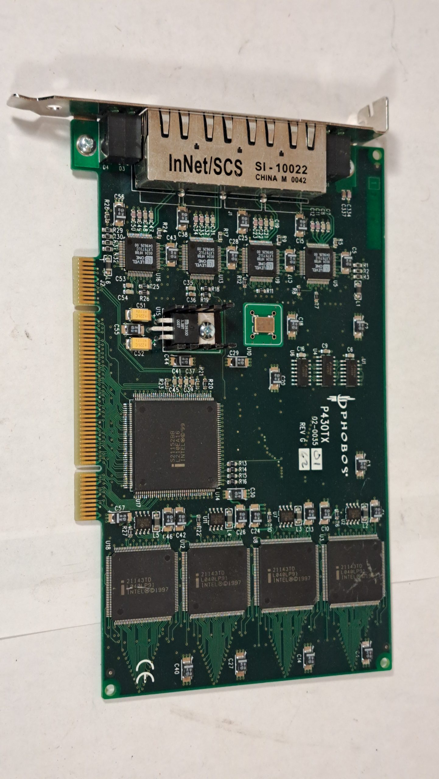 CARTE RÉSEAU PCI PHOBOS AEI P430TX QUAD-PORT ETHERNET 10/100 MBPS