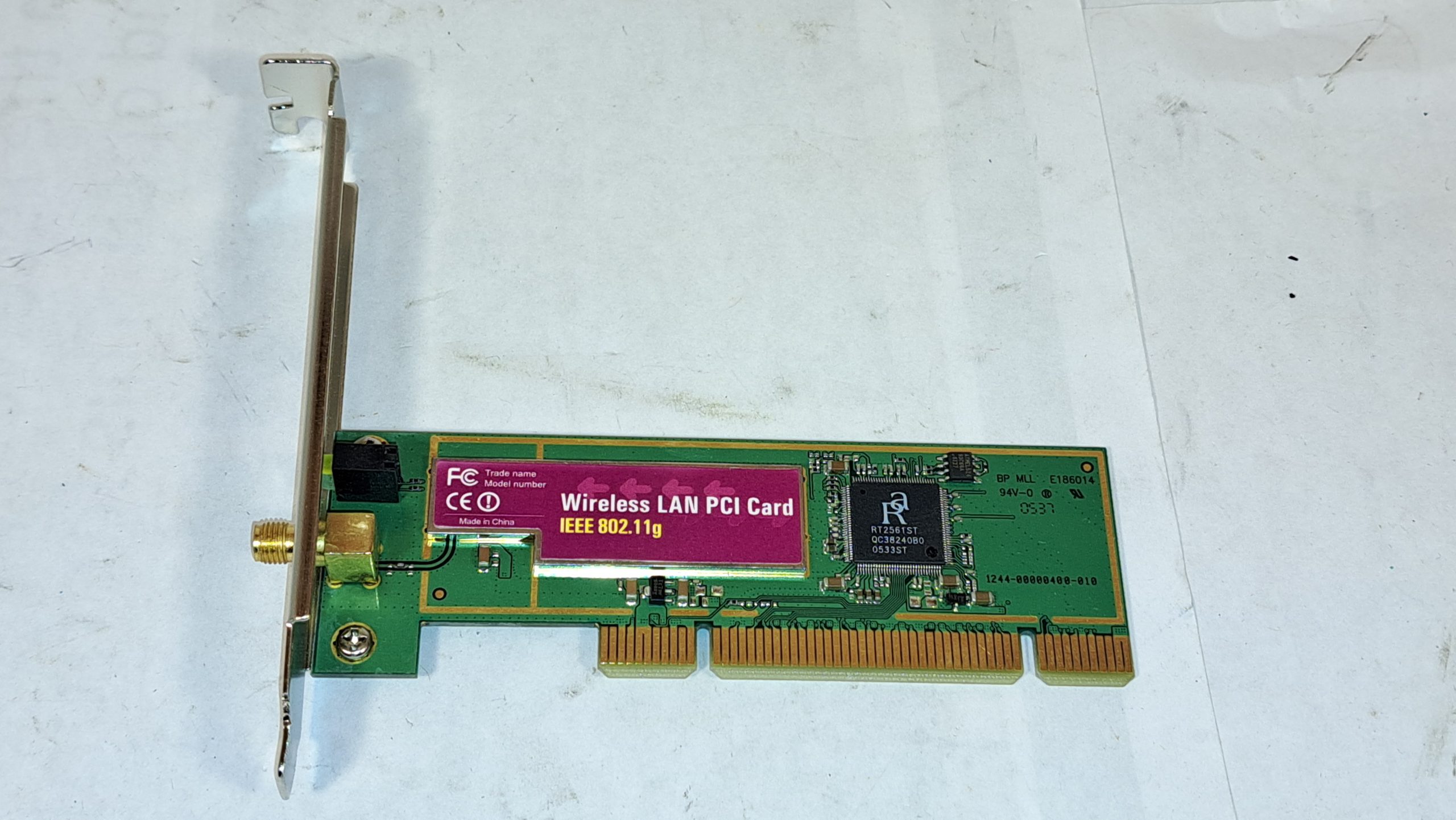 Adaptateur PCI réseau local sans fil Edimax EW-7128g IEEE 802.11g Turbo Mode