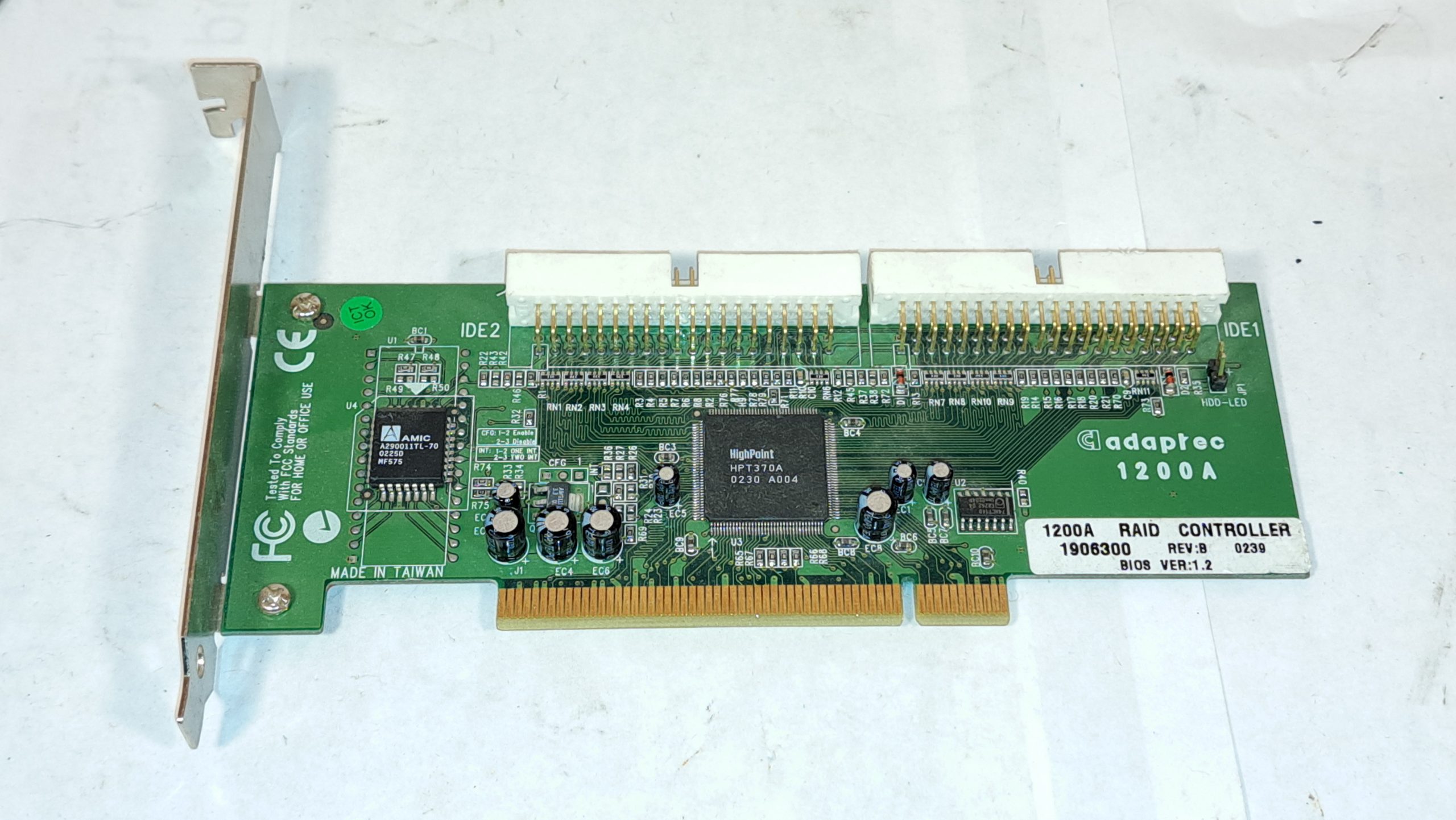 Adaptec 1200A 2 Channel ATA 100 PCI RAID Controller AAR-1200A