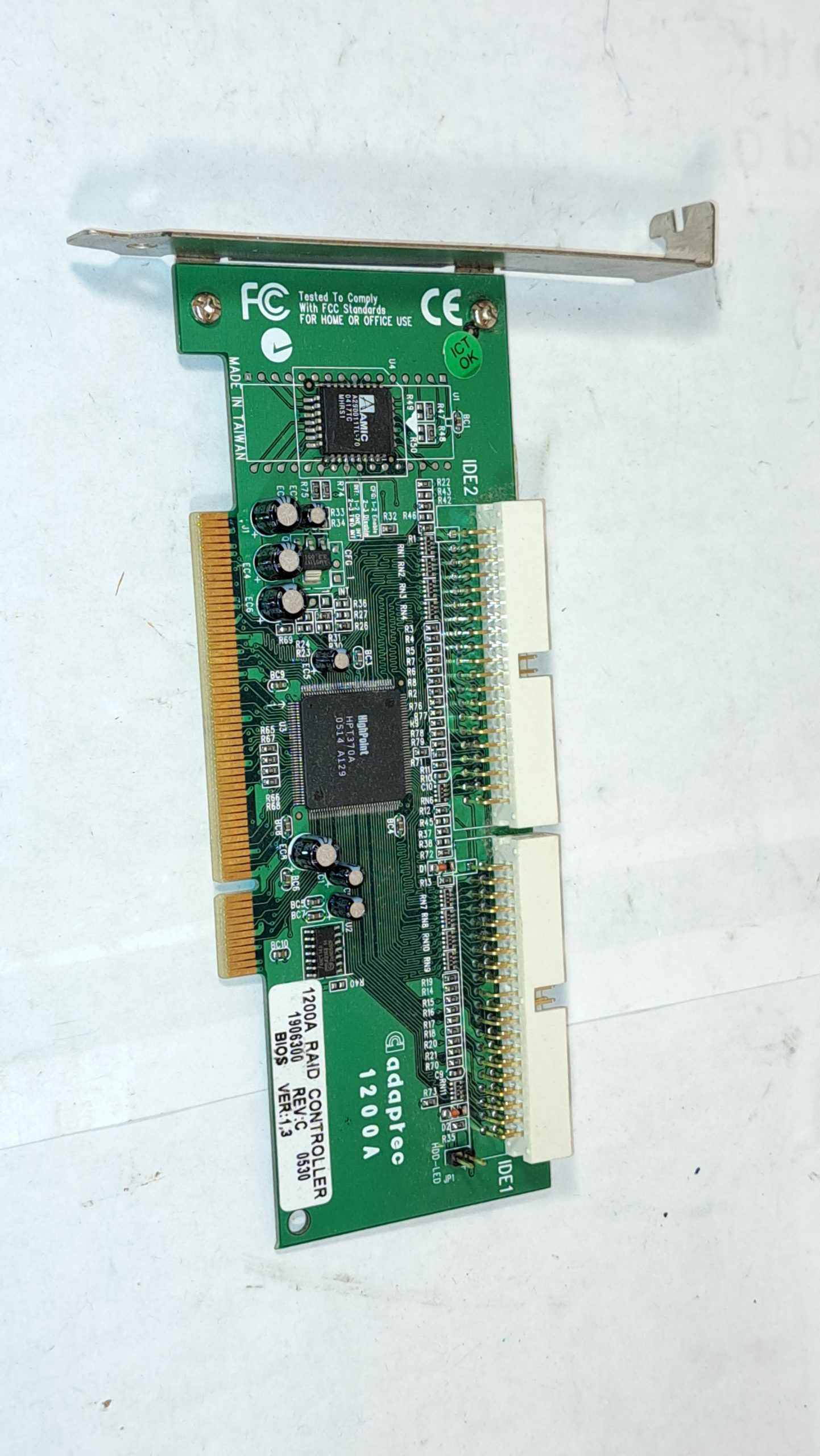 Adaptec 1200A 2 Channel ATA 100 PCI RAID Controller AAR-1200A