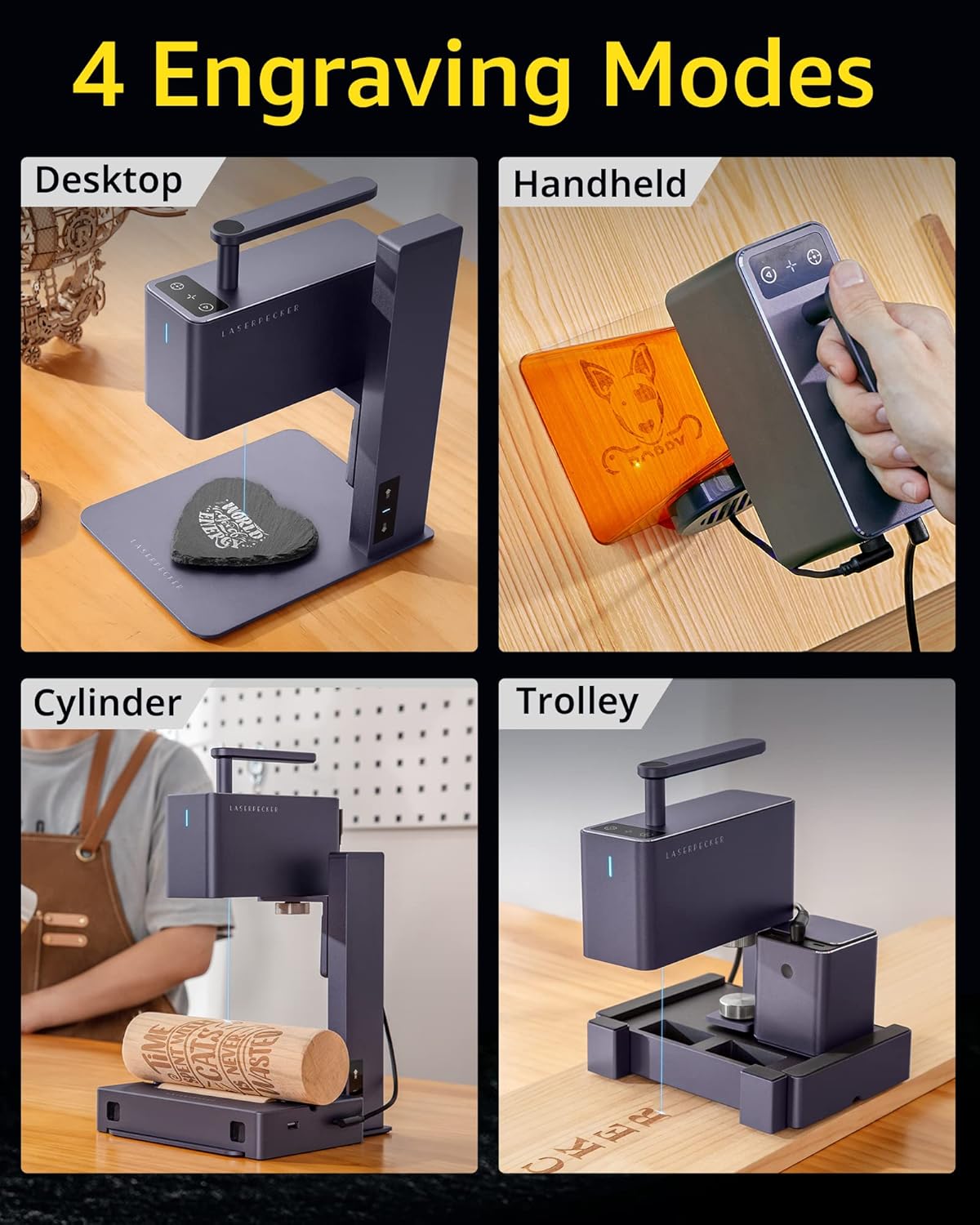 LaserPecker LP2 – Graveur laser diode portatif classique