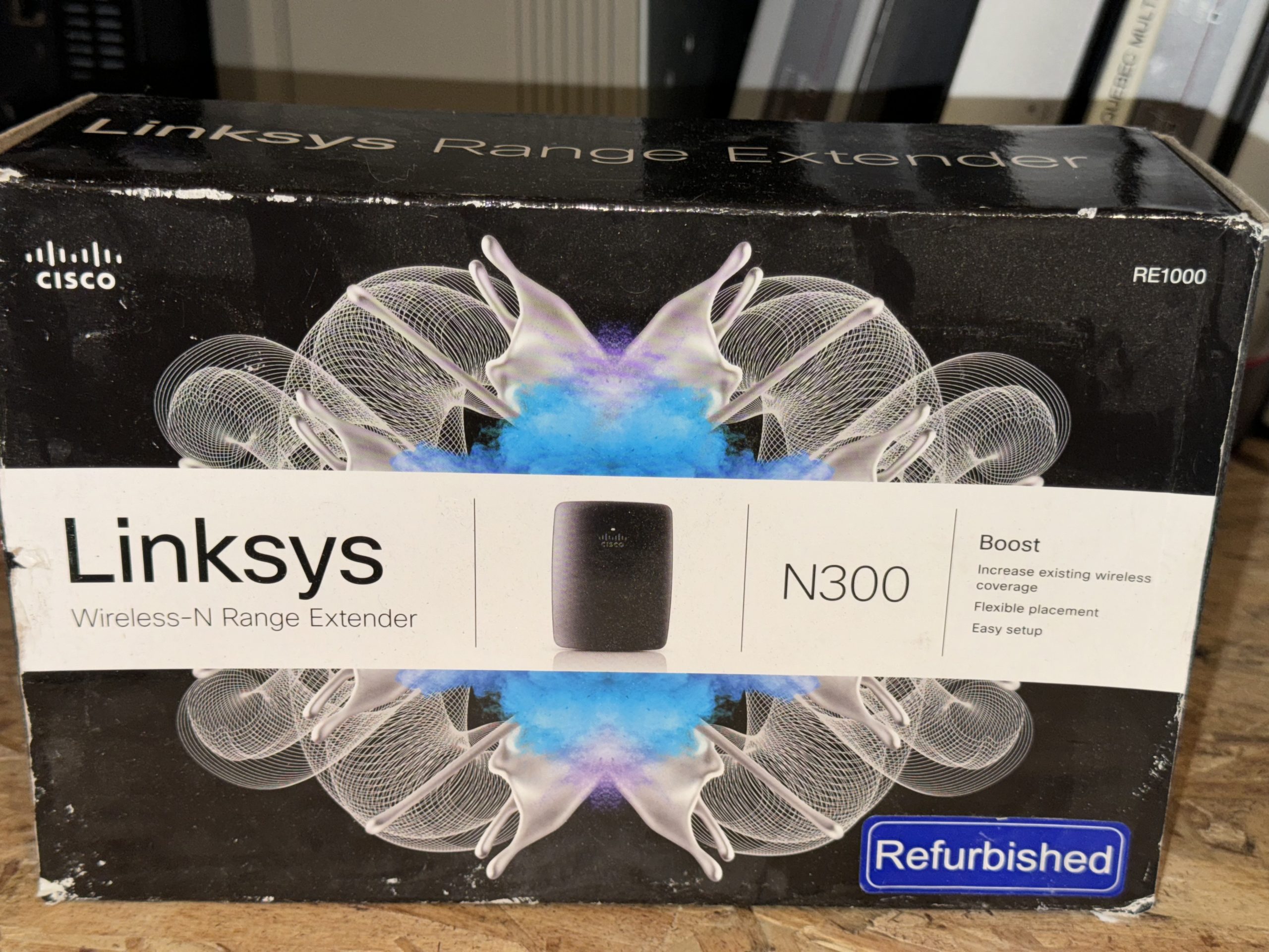 Répéteur Wi-Fi double bande Cisco Linksys N300 RE2000