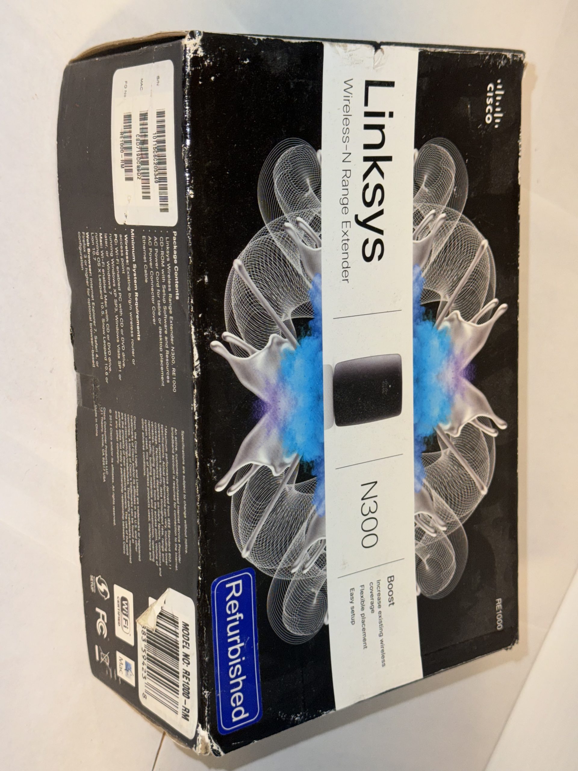 Répéteur Wi-Fi double bande Cisco Linksys N300 RE2000