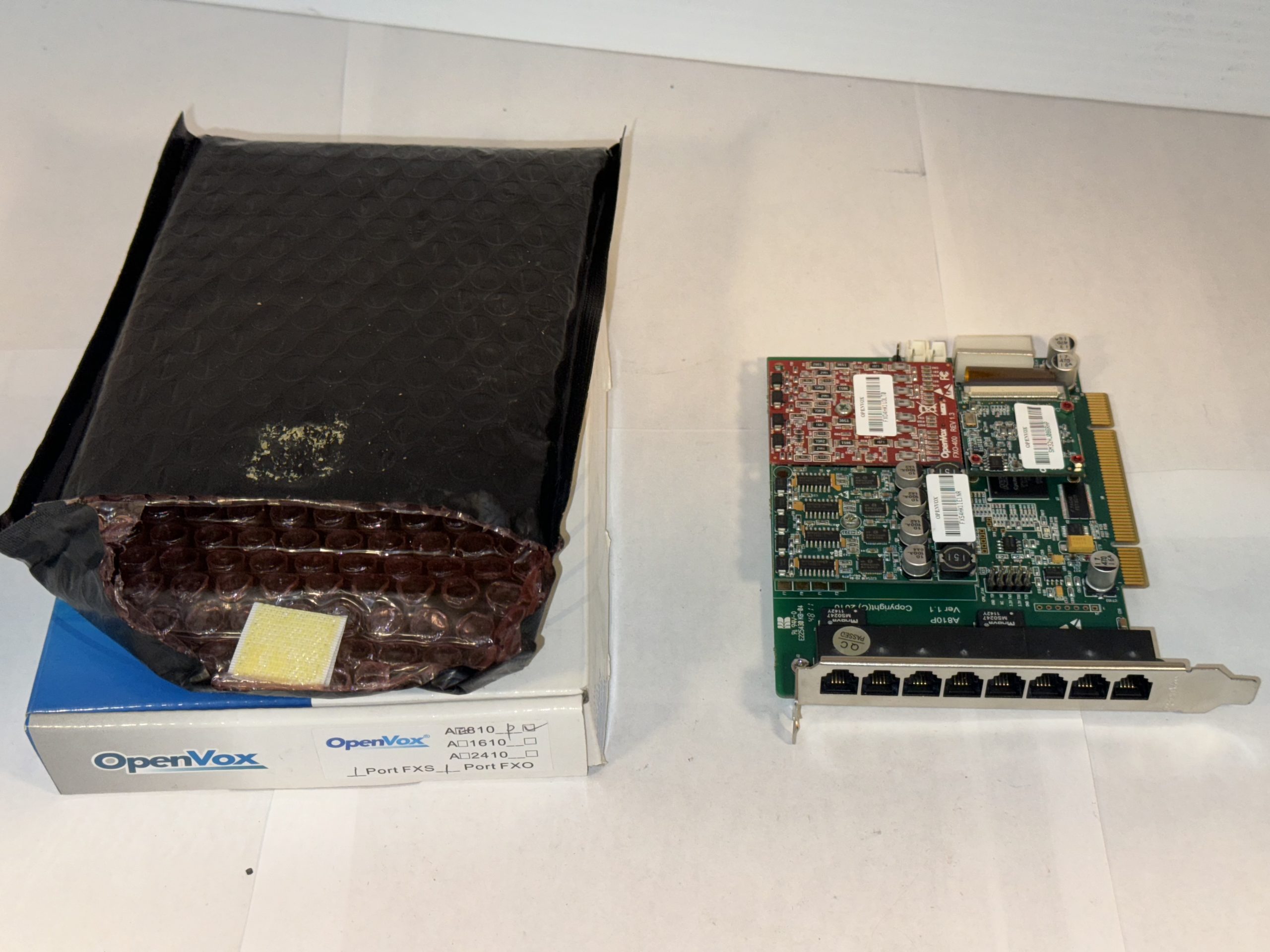 OpenVox Carte PCI ISDN BRI 4 ports B400P pour Asterisk