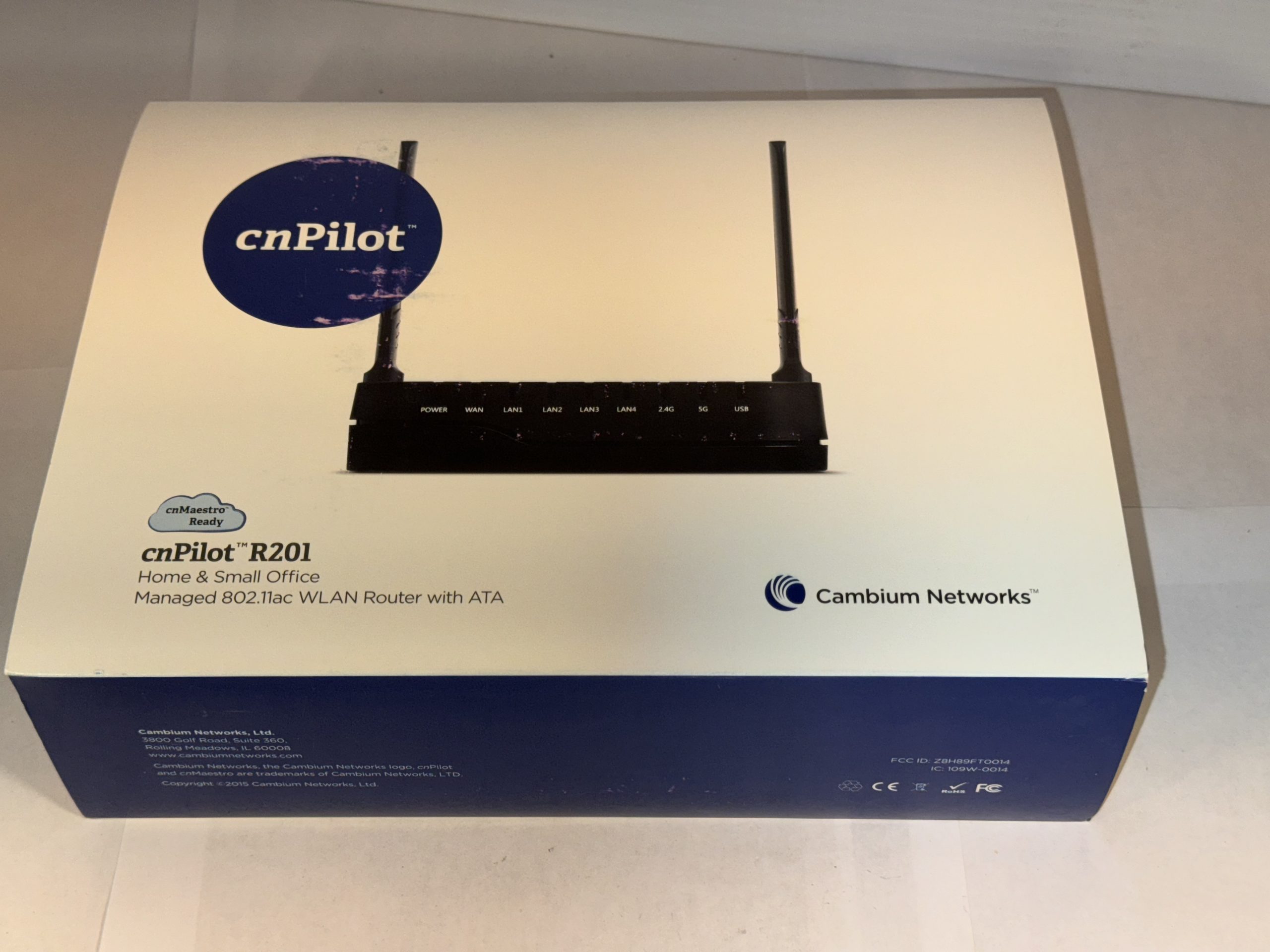 Routeur WLAN Gigabit bi-bande Cambium cnPilot R201 US 802.11ac – NEUF EN BOÎTE