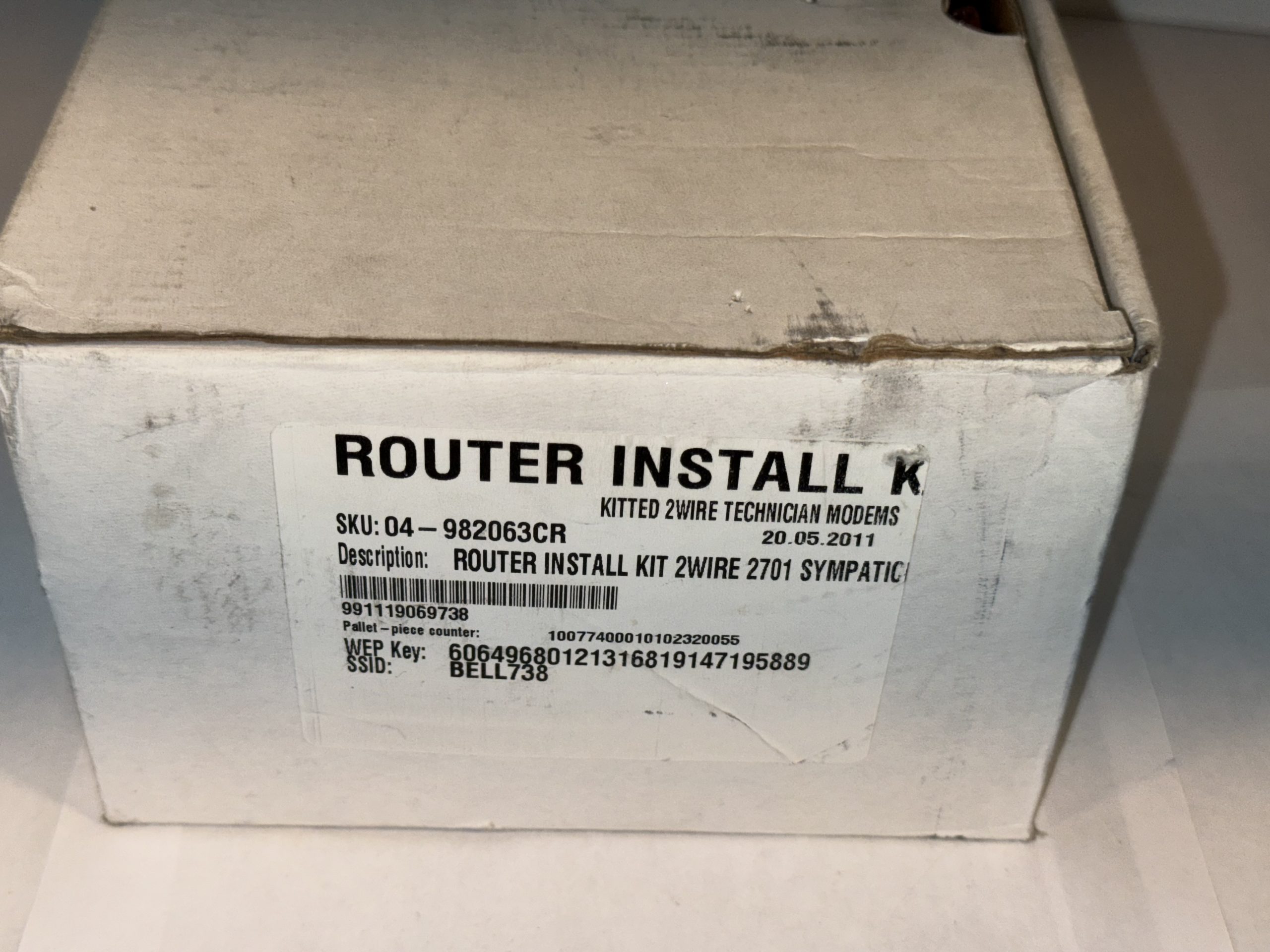Routeur sans fil G 2Wire 2701HG-B 54 Mbps 4 ports 10/100