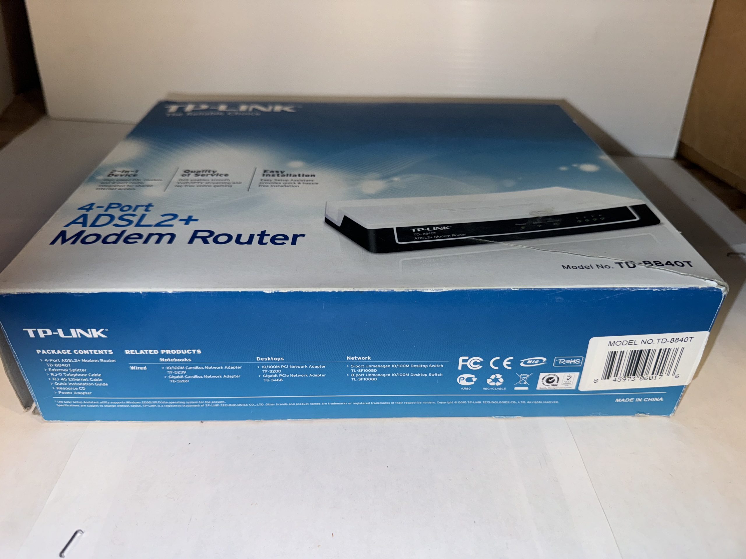 MODEM ROUTEUR TP-LINK VINTAGE TD-8840T