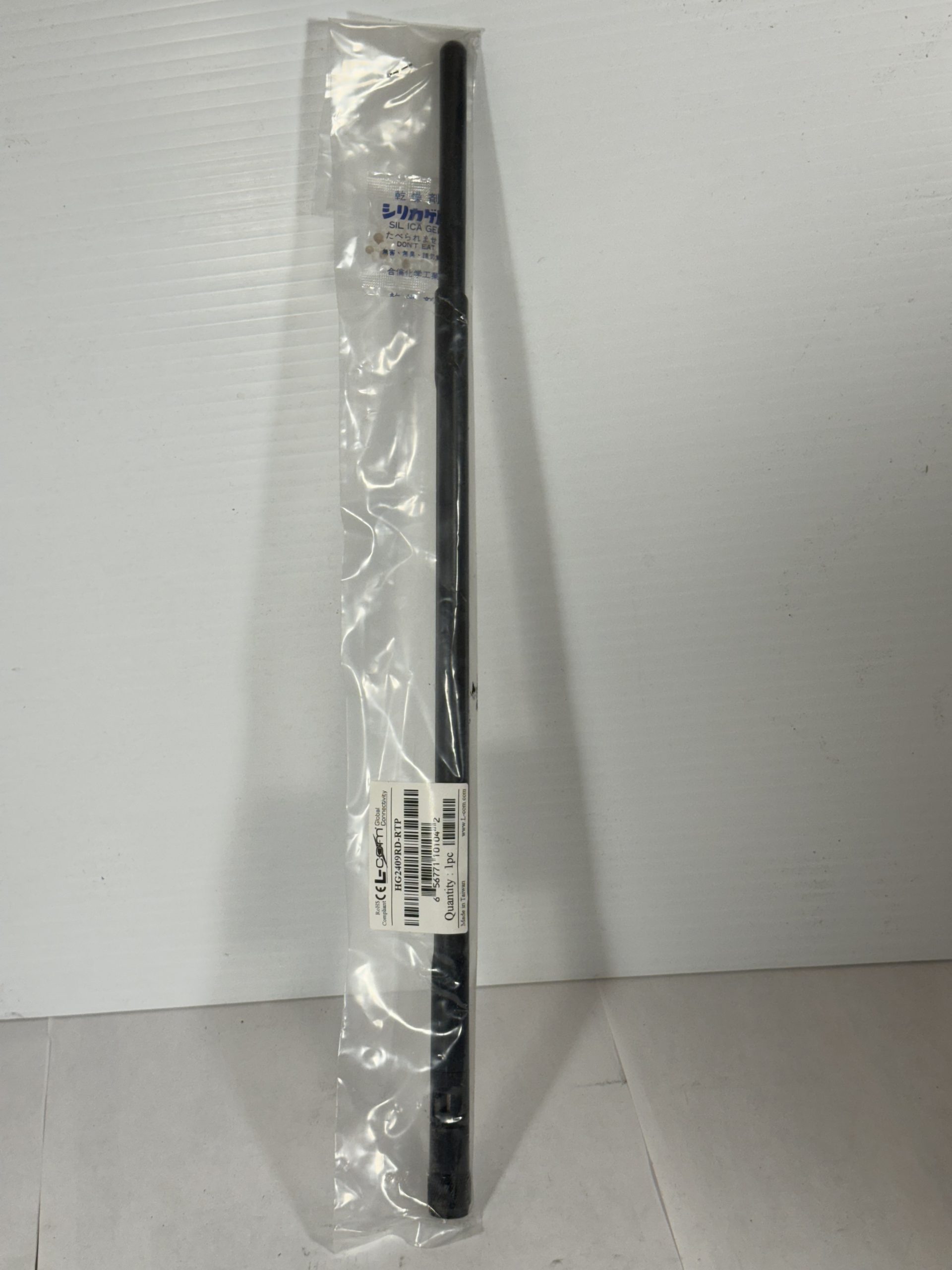 L-COM HG2409RD-RTP Antenne “Rubber Duck” 2,4 GHz 9 dBi Connecteur mâle RP-TNC-