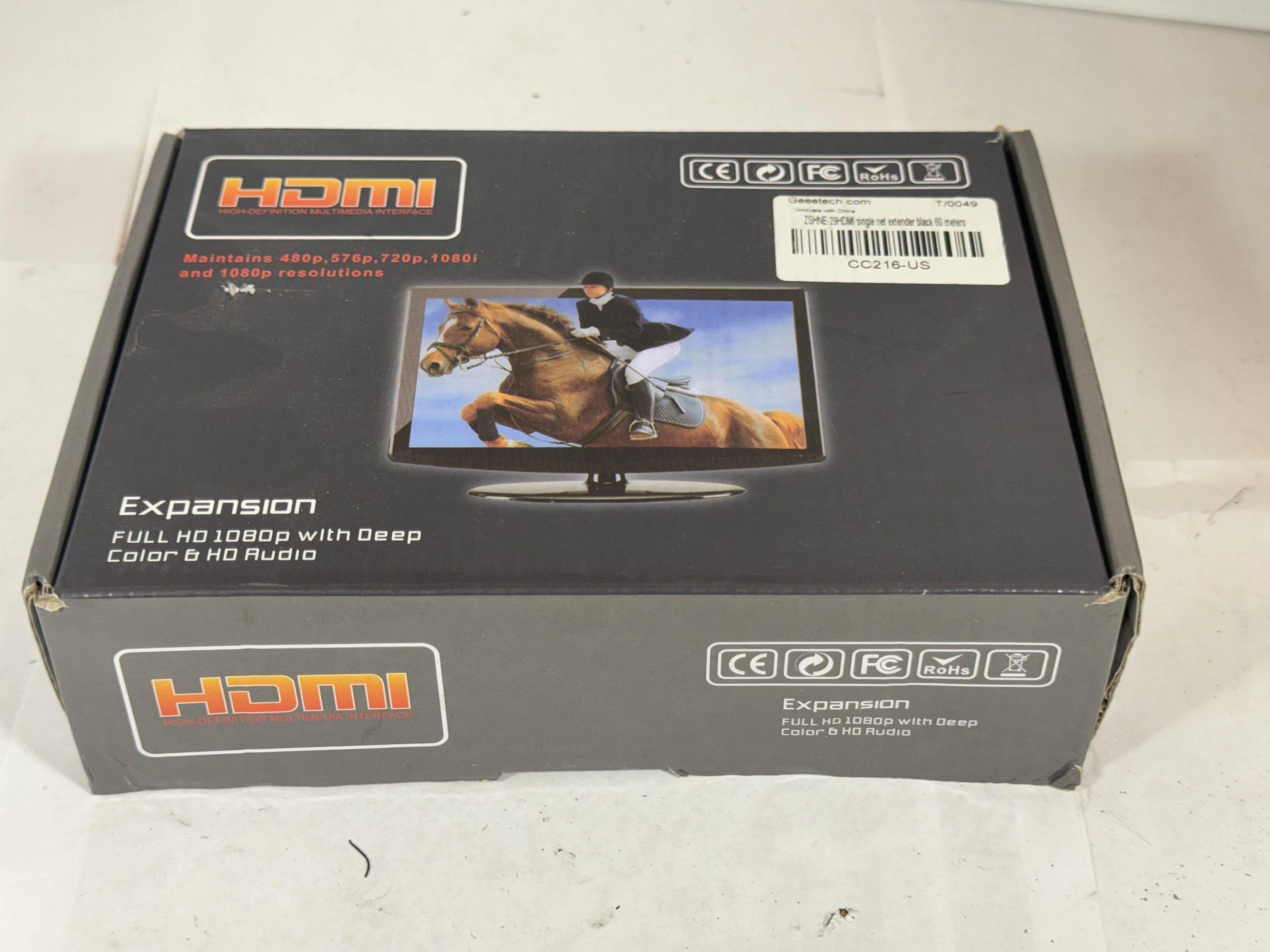 Rallonge HDMI sur câble Cat5e/Cat6 – 60 Mètres – 1080p – Neuf dans sa boîte