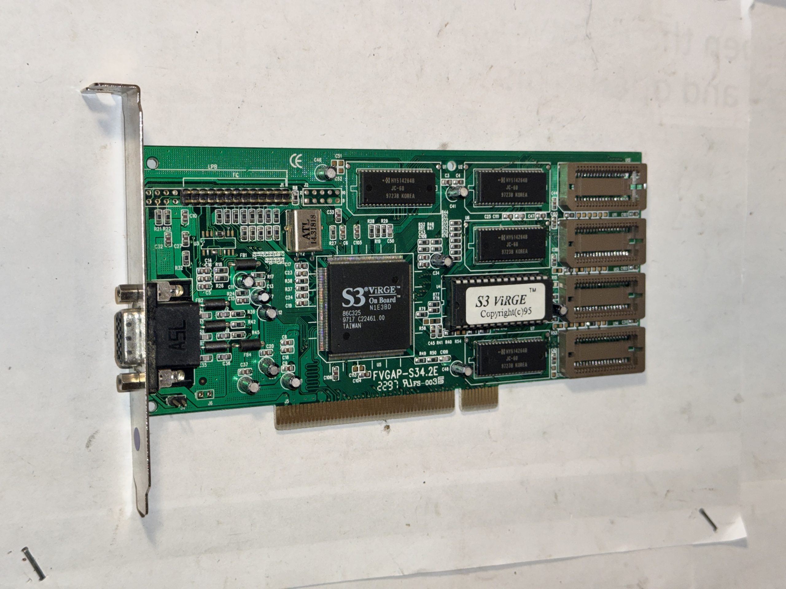 S3 ViRGE DX 2MB RAM PCI