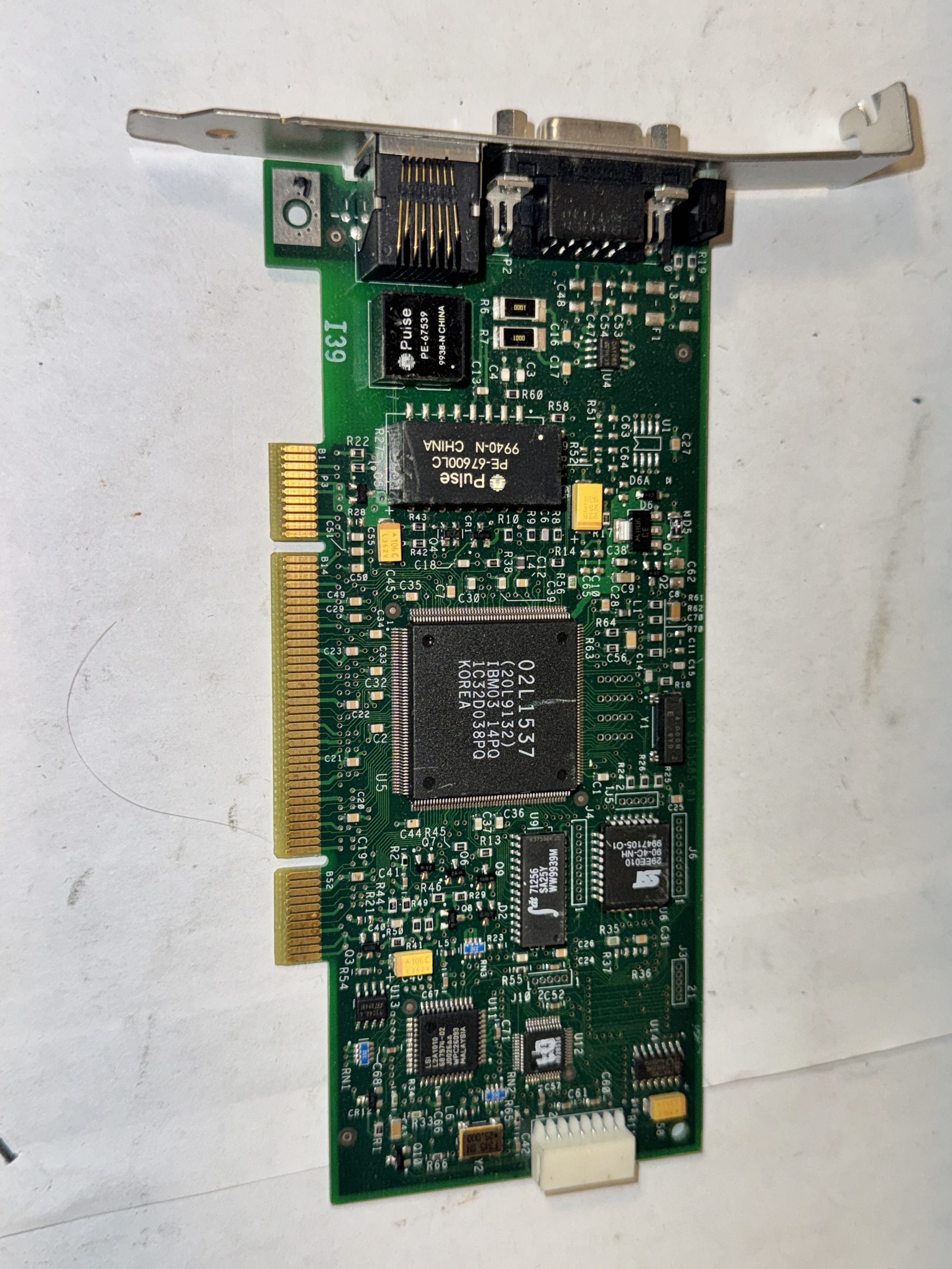 CARTE RÉSEAU IBM TOKEN RING 02L1537 PCI DB9 RJ45 VINTAGE WAKE-ON-LAN