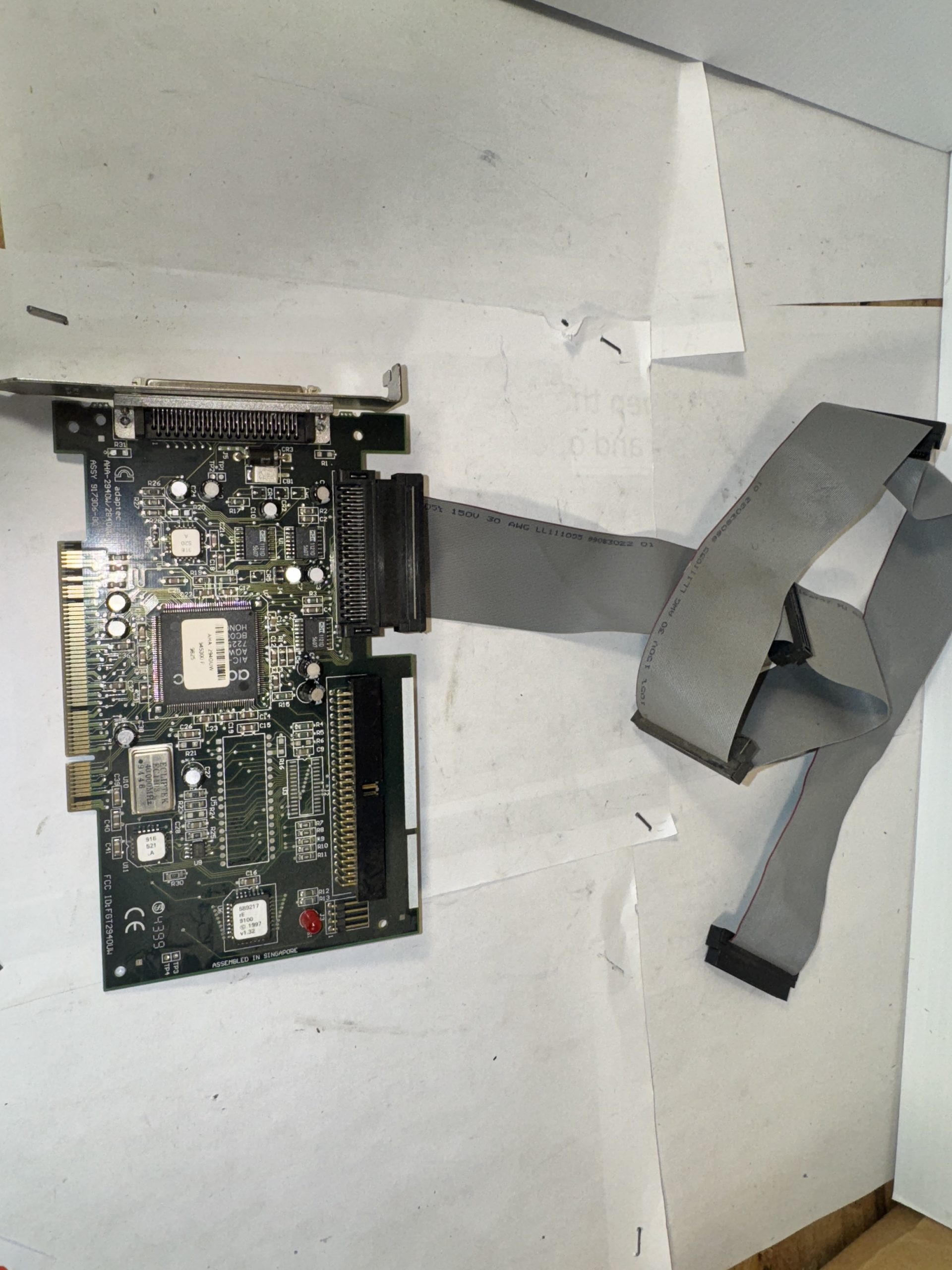 ADAPTEC AHA-2940UW ULTRA WIDE SCSI CONTROLLER PCI ADAPTER CARD 68 & 50 PIN 2940W