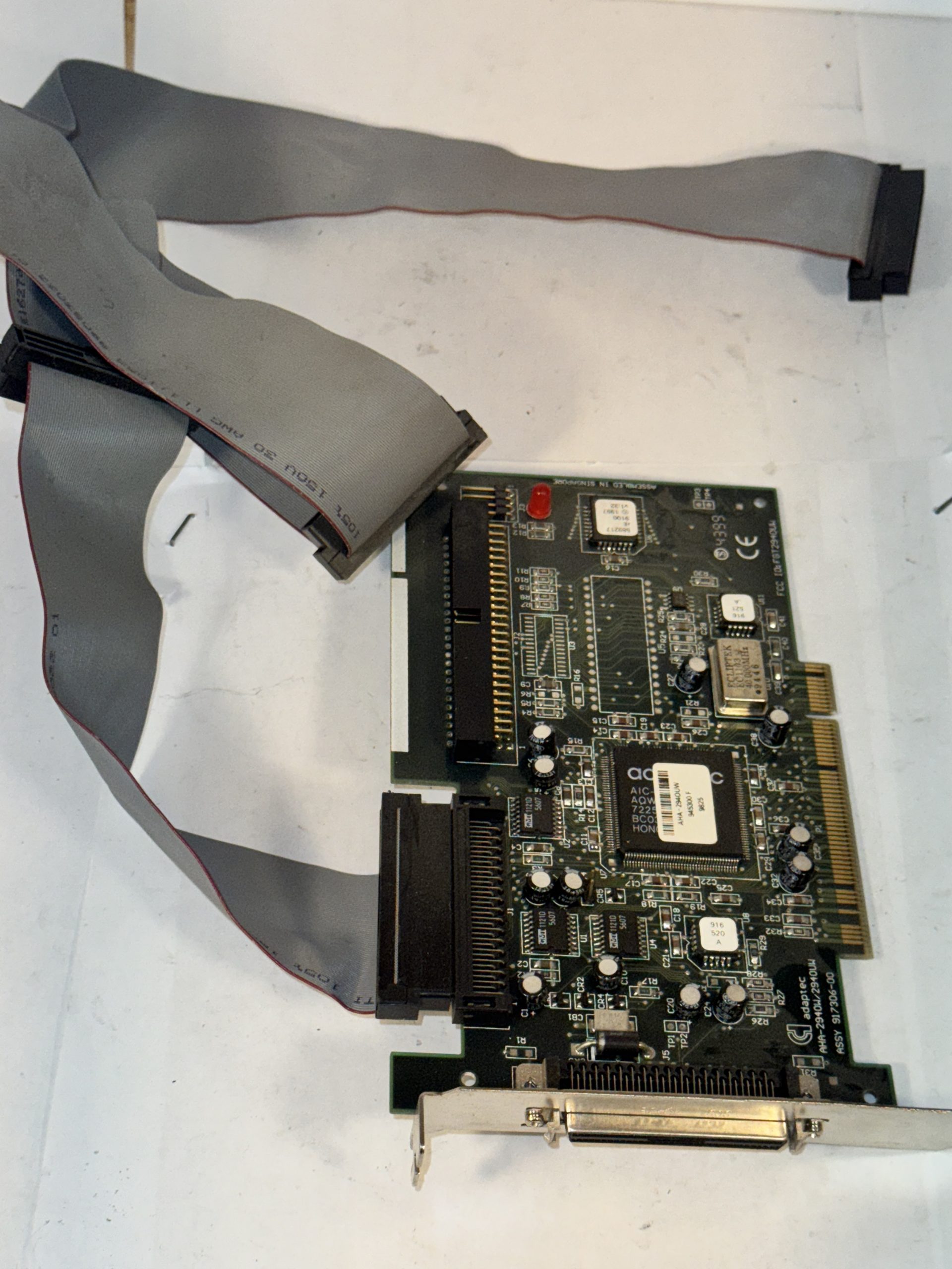 ADAPTEC AHA-2940UW ULTRA WIDE SCSI CONTROLLER PCI ADAPTER CARD 68 & 50 PIN 2940W