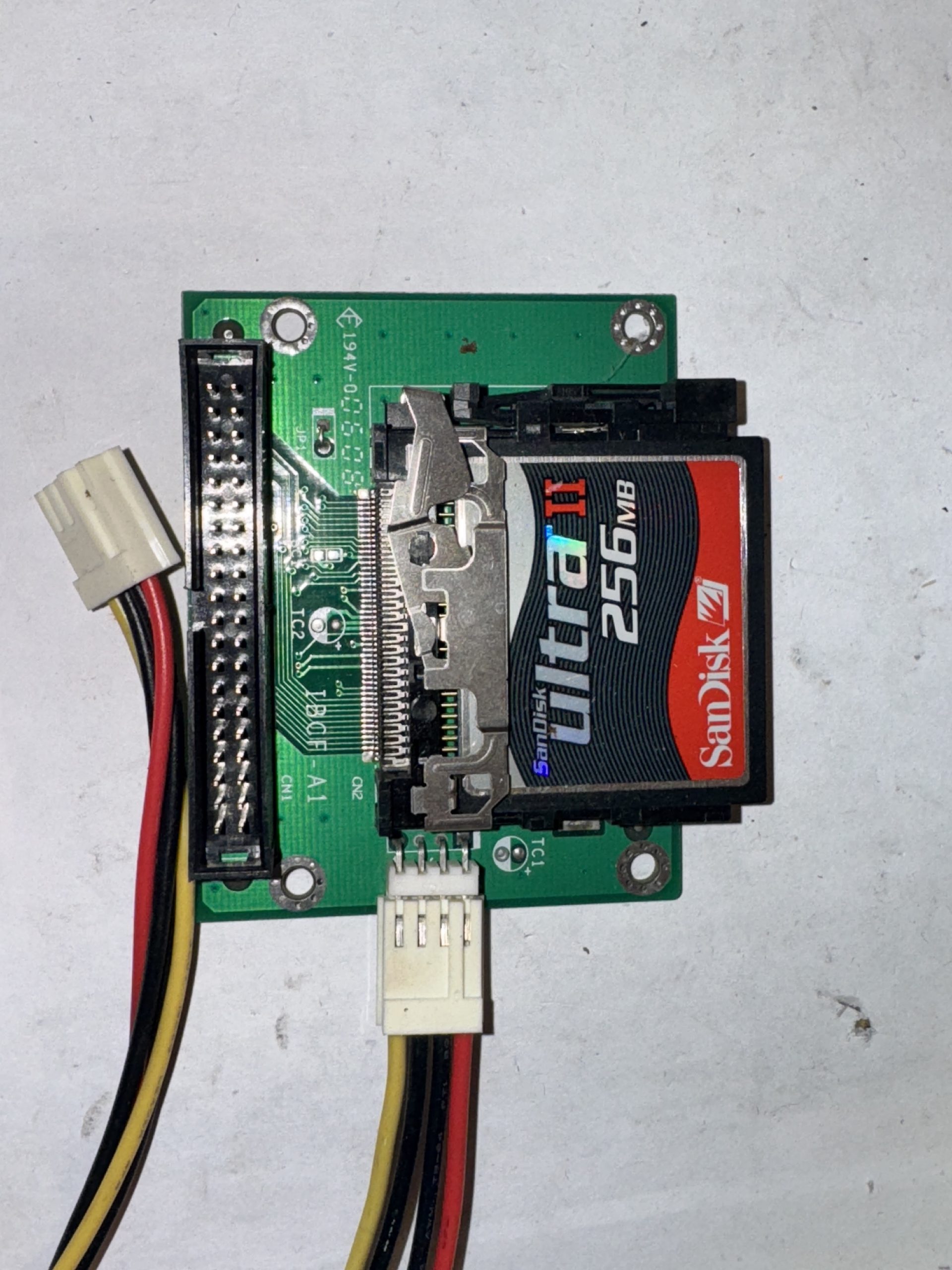 Adaptateur Chenyang CF Compact Flash vers disque dur IDE 2,5″ 44 broches (HDD/SSD) pour ordinateur portable