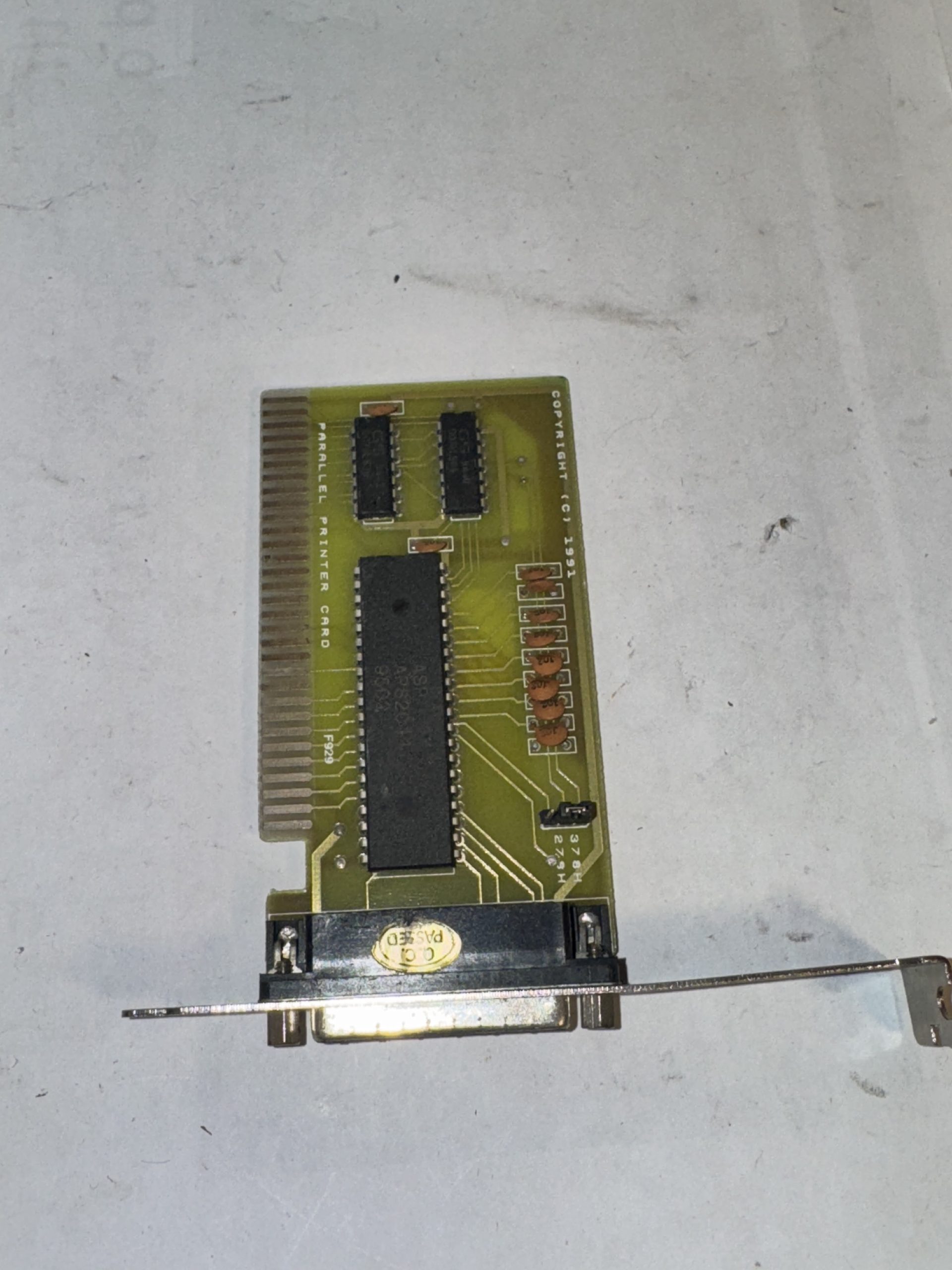 CARTE DE PORT PARALLÈLE ISA VINTAGE LPT POUR PC RÉTRO 486/PASEO HT 1991