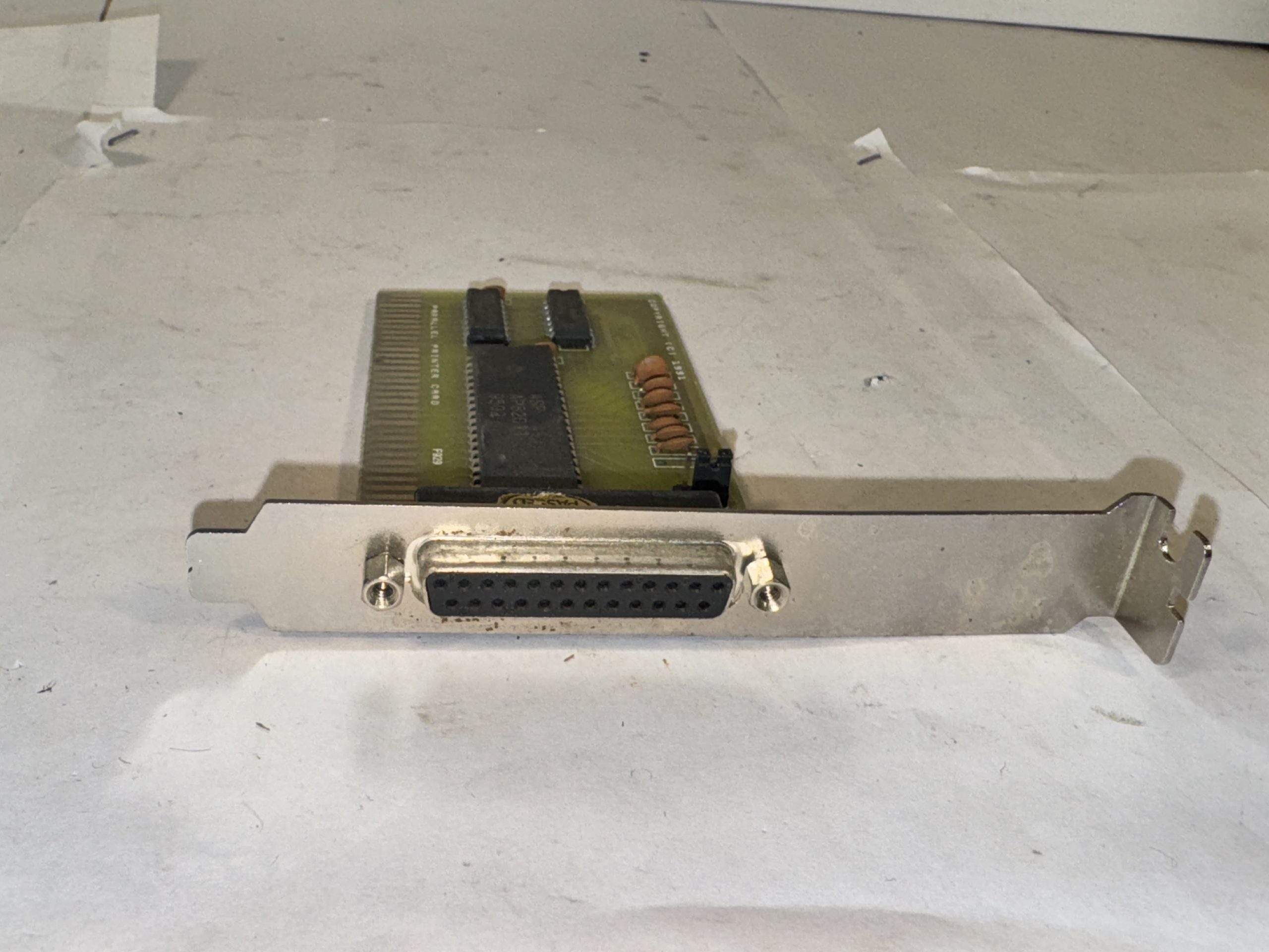 CARTE DE PORT PARALLÈLE ISA VINTAGE LPT POUR PC RÉTRO 486/PASEO HT 1991