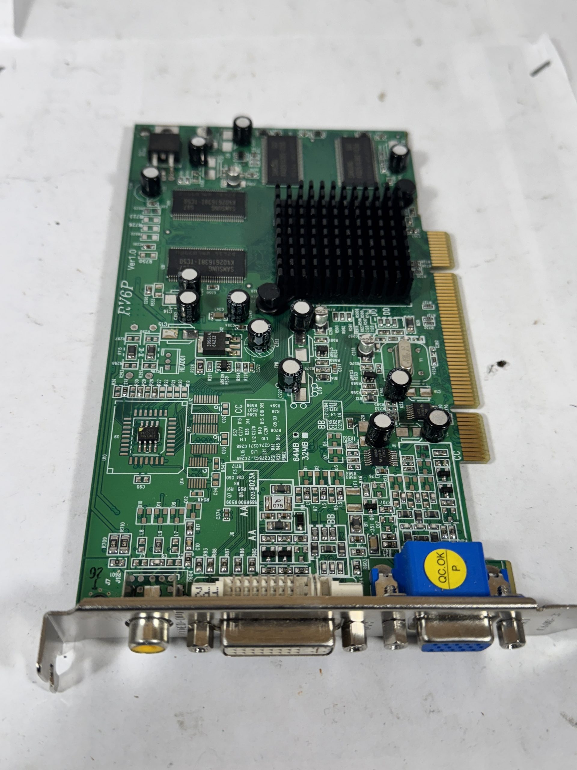 Carte Graphique Vintage ATI All-In-Wonder 3D Rage II+DVD 4Mo PCI TV Tuner P/N 109-38600