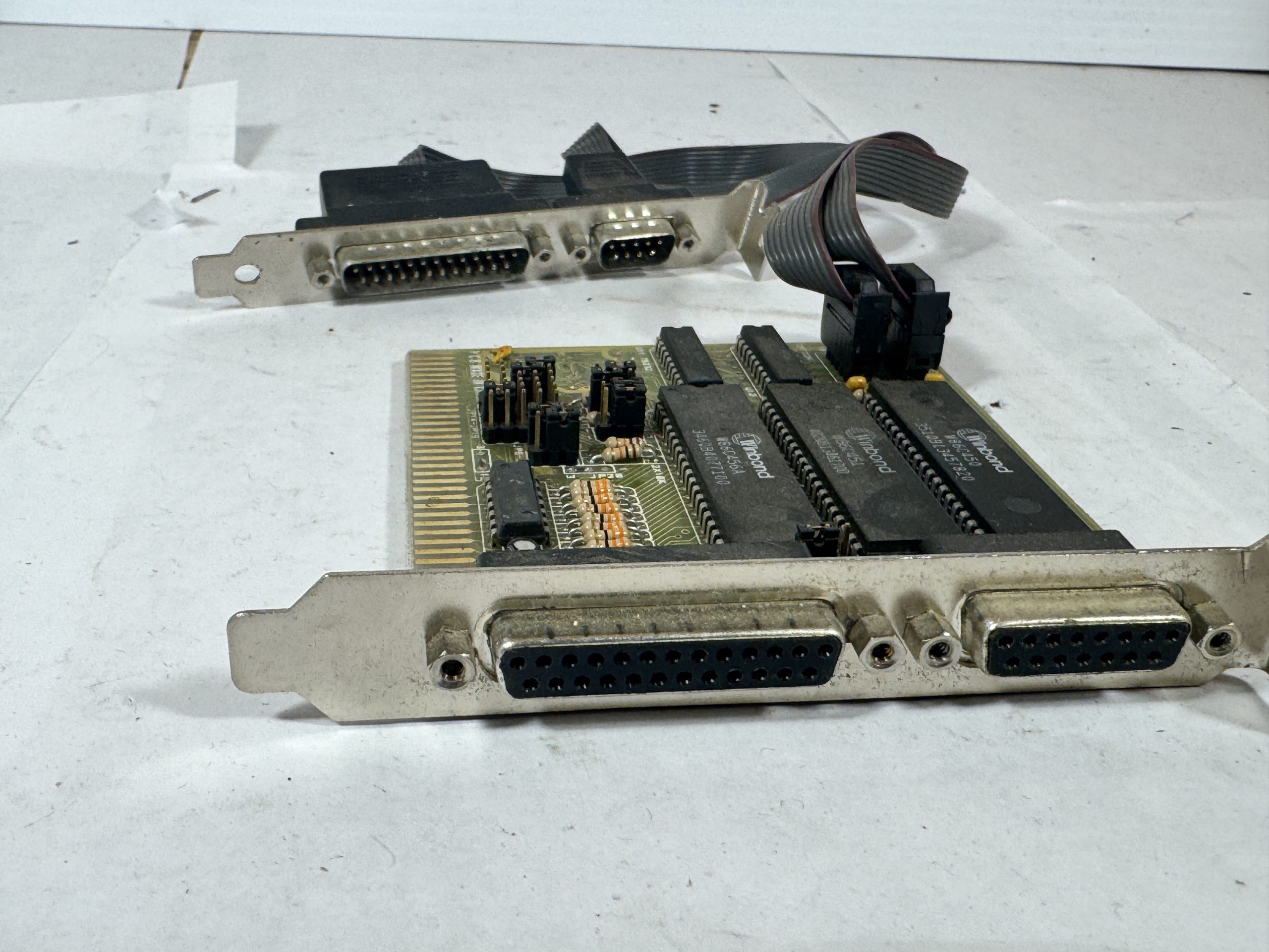 CARTE CONTRÔLEUR WINBOND MULTI I/O ISA 8/16-BIT VINTAGE PC RARE (SERIAL, PARALLEL, GAME)