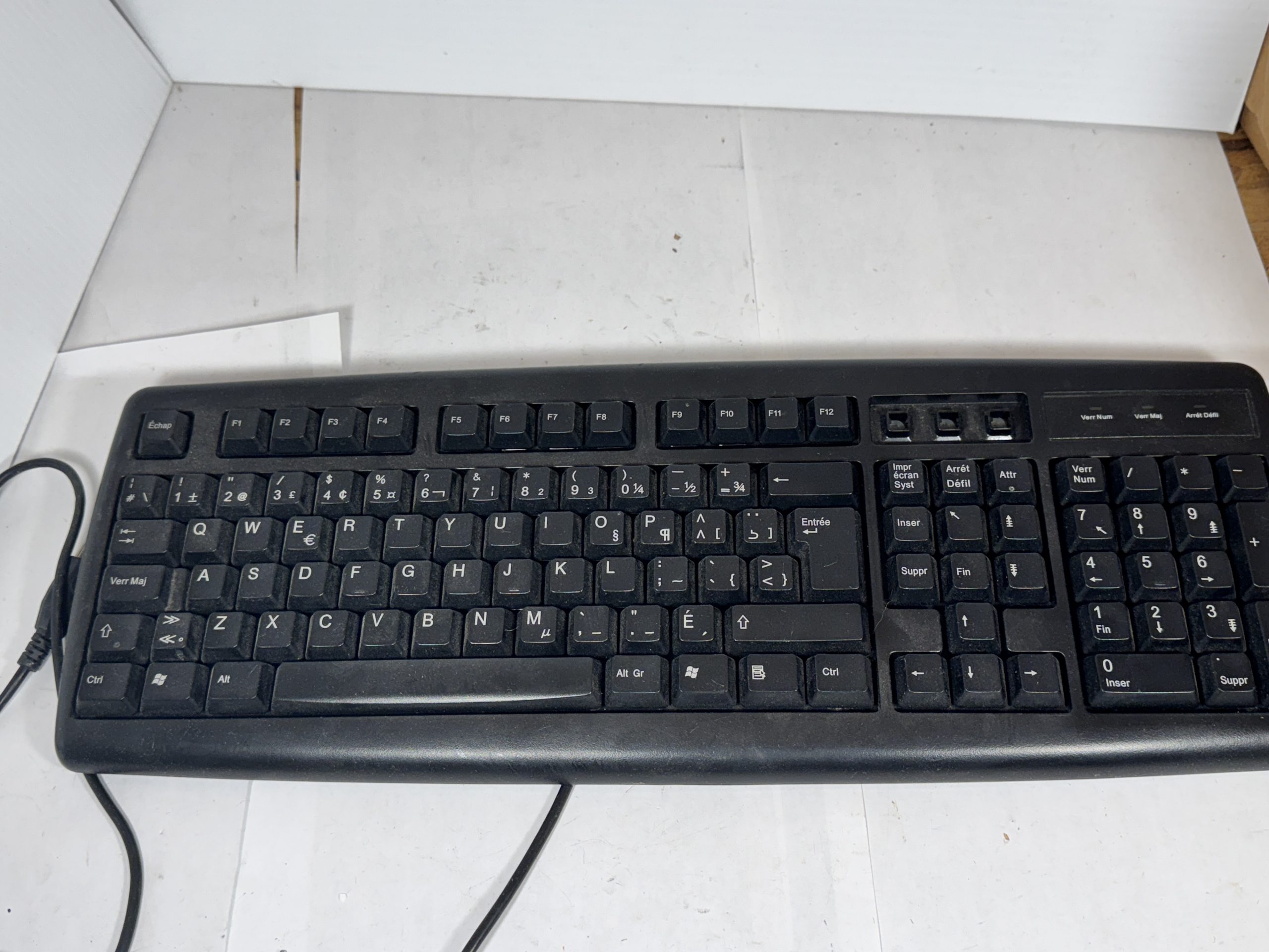 CLAVIER STANDARD FILAIRE AOPEN KB-858B / P/N: 790.00007.0020 – CONNEXION USB