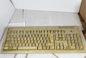 CLAVIER D’ORDINATEUR VINTAGE MONTEREY K208 (OU MTEK), RÉTRO BEIGE, CONNECTEUR AT DIN 5 BROCHES